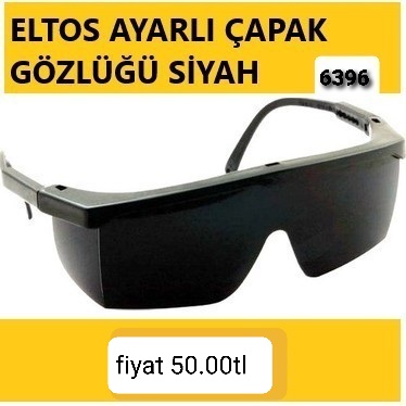 ELTOS AYARLI ÇAPAK GÖZLÜĞÜ SIYAH