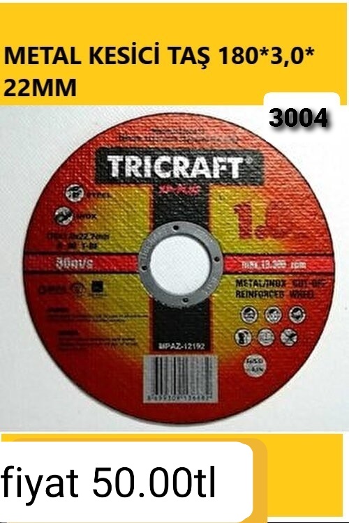 METAL KESİCİ TAŞ 180*3,0*22MM 3004