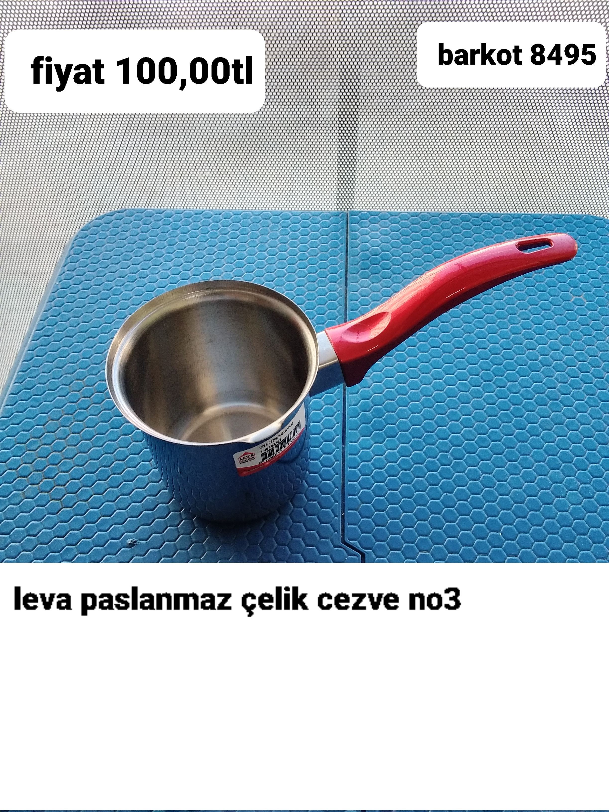 LEVA PASLANMAZ ÇELIK CEZVE NO:3 8495
