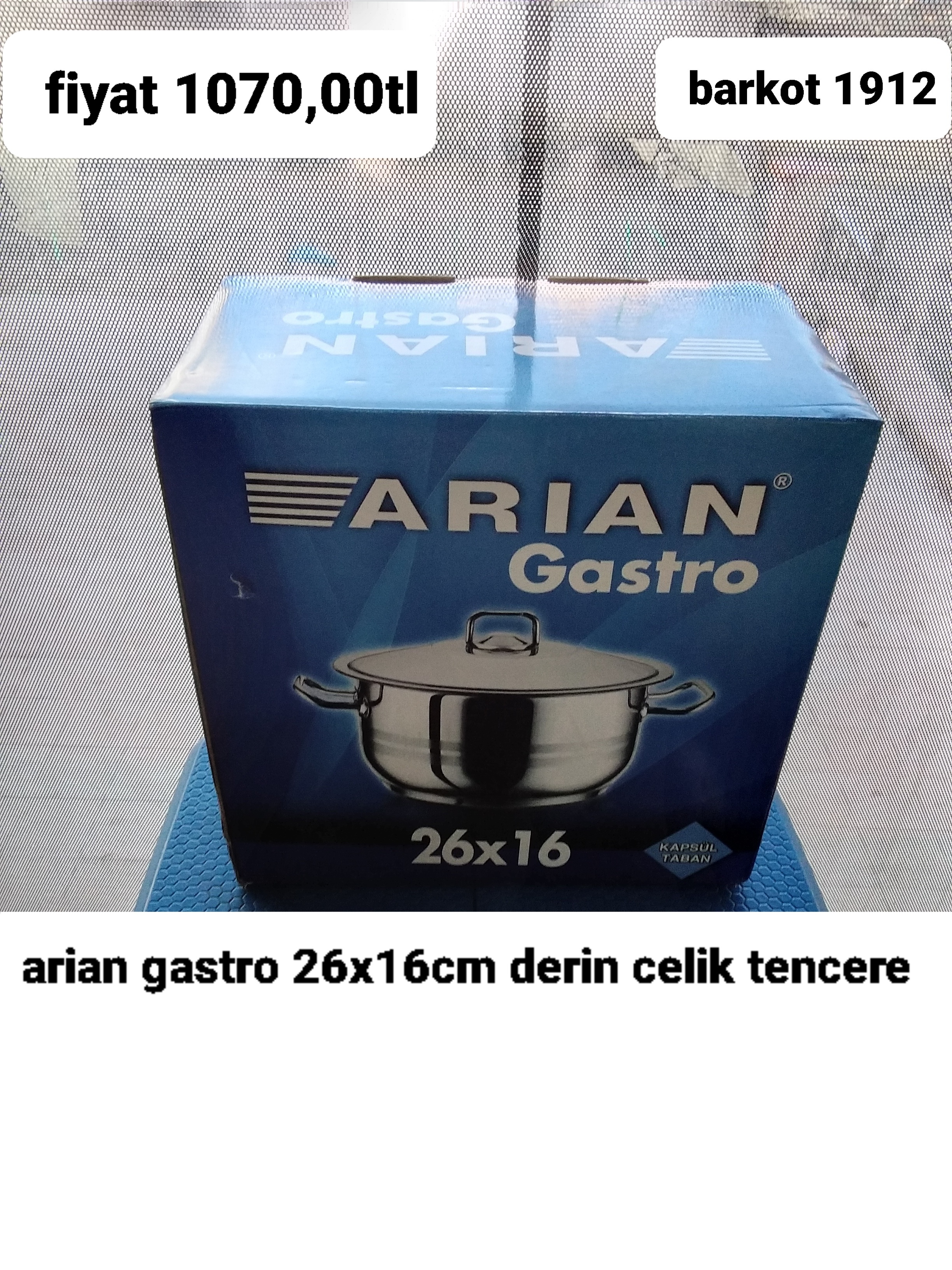 ARİAN GASTRO 26*16CM DERİN TENCERE 1912
