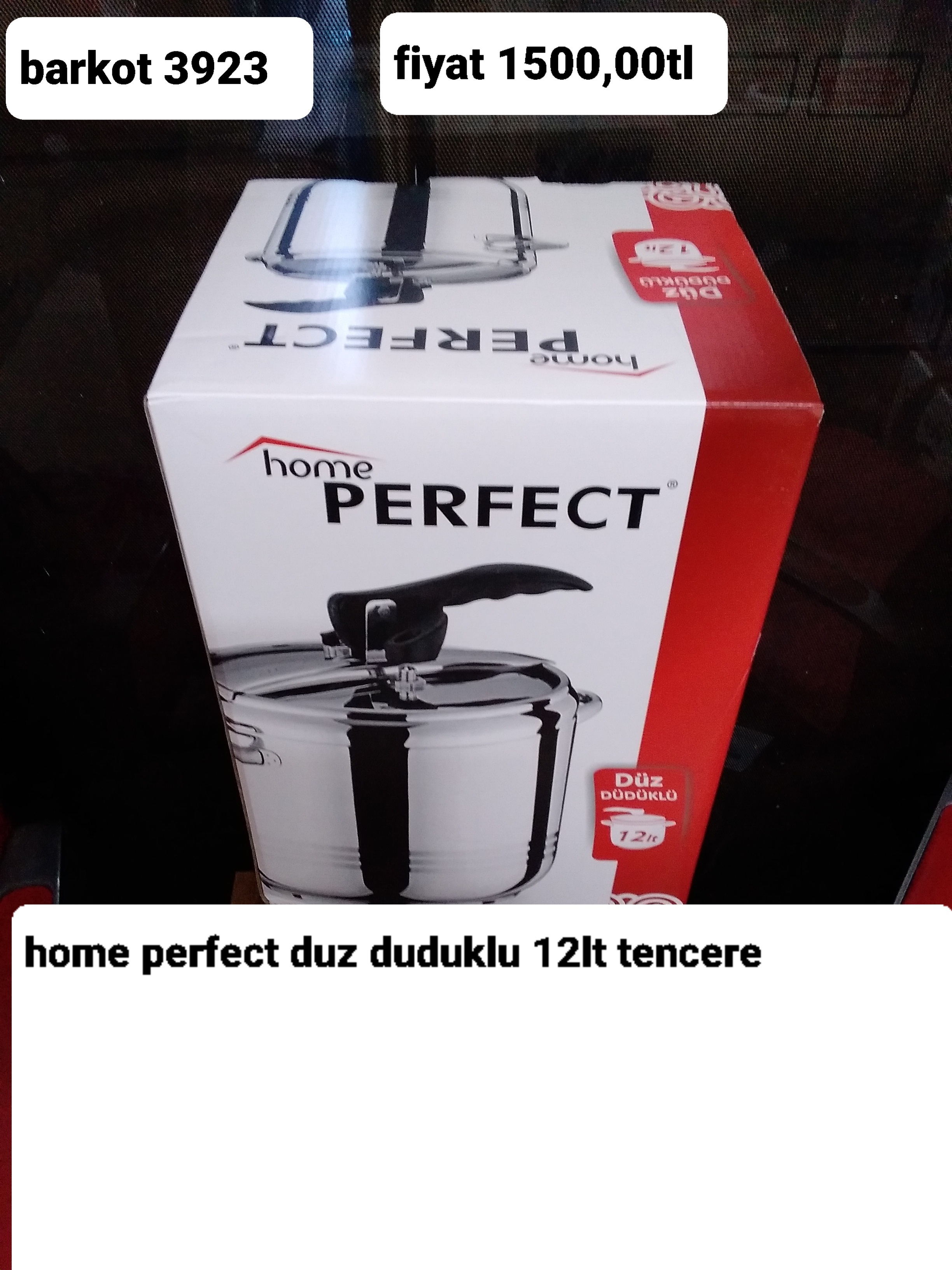 HOME PERFECT DUZ DÜDÜKLÜ 12 LT TENCERE 3923 