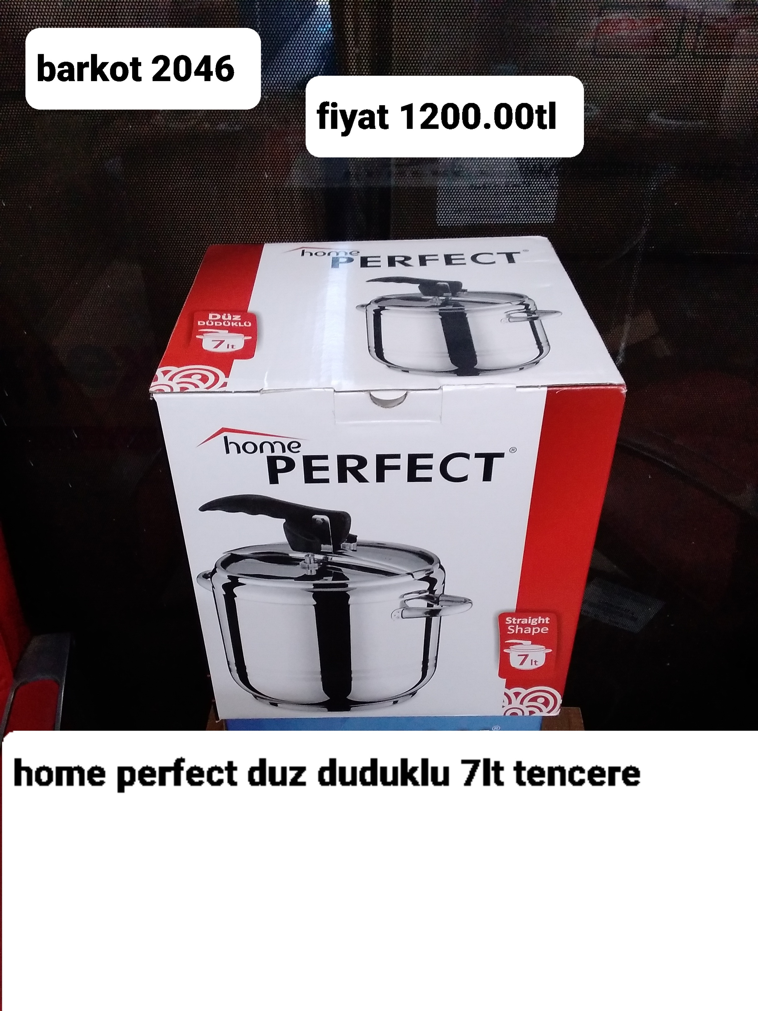 HOME PERFECT DUZ DÜDÜKLÜ 7 LT TENCERE 2046