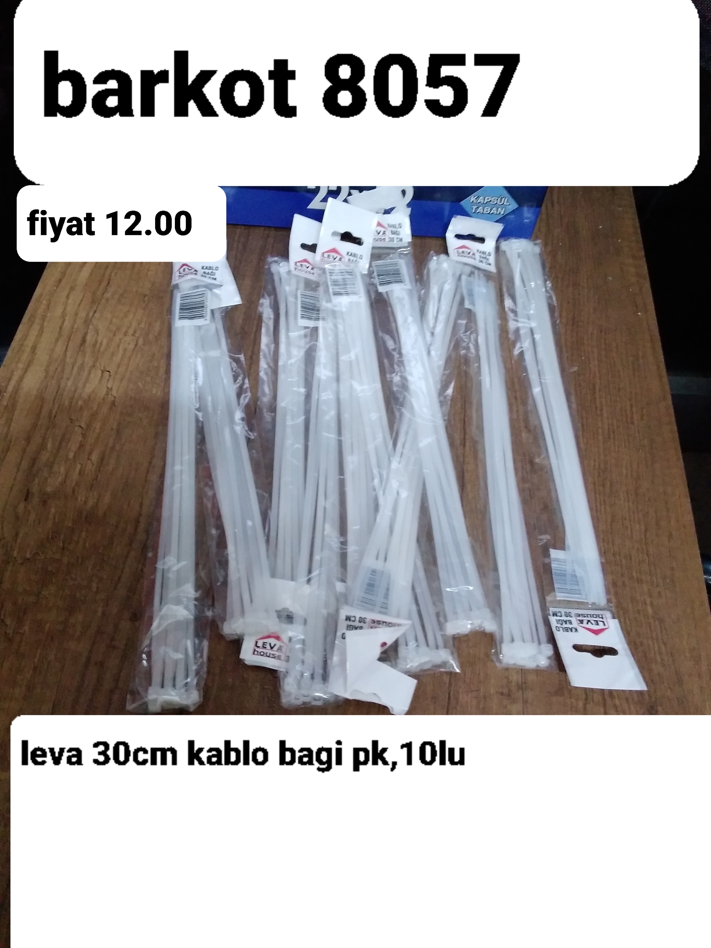 LEVA 30 CM KABLO BAĞI PK 10 LU  8057 