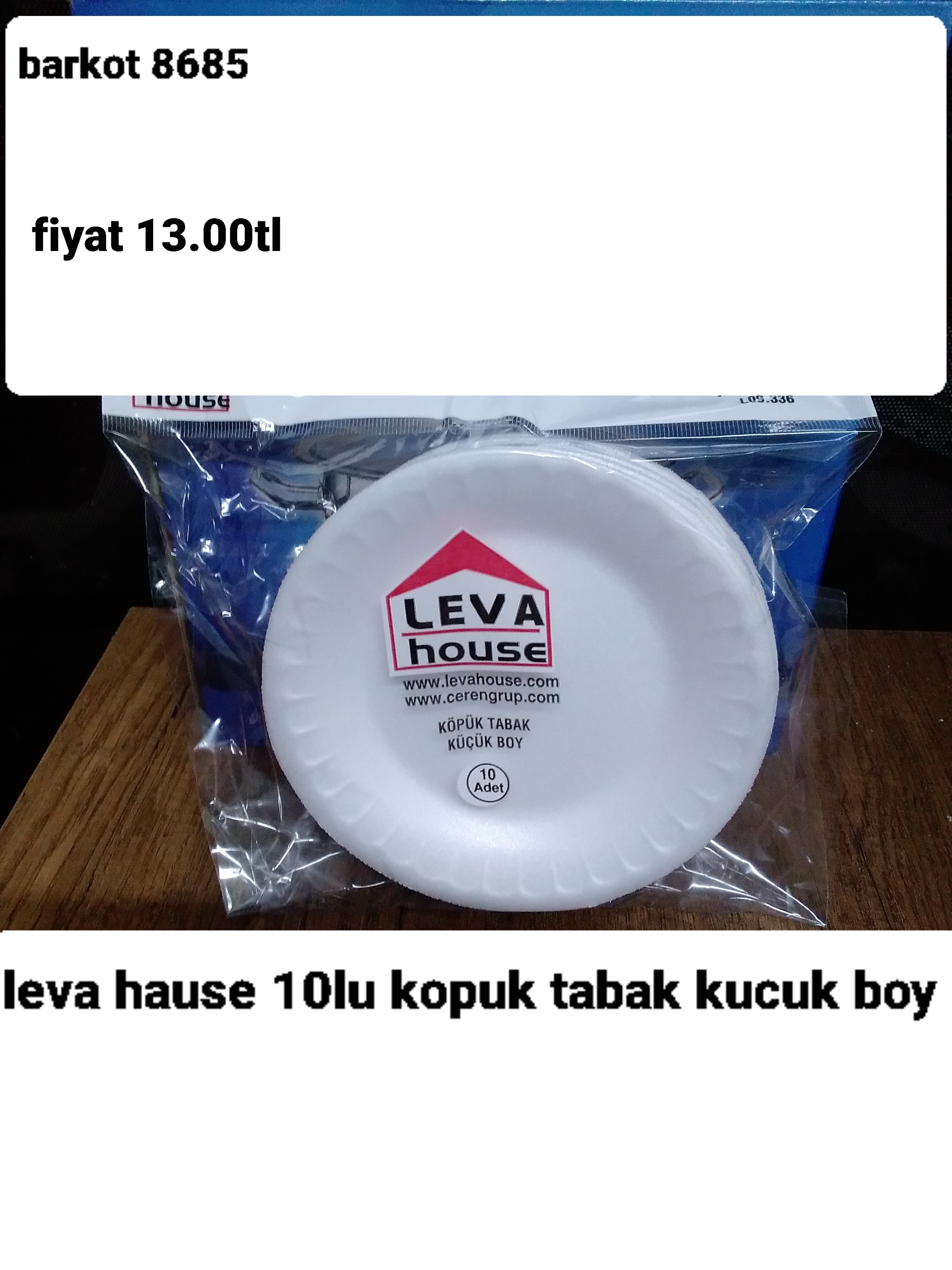 LEVA HOUSE 10 LU KÖPÜK TABAK KÜÇÜK BOY  8685
