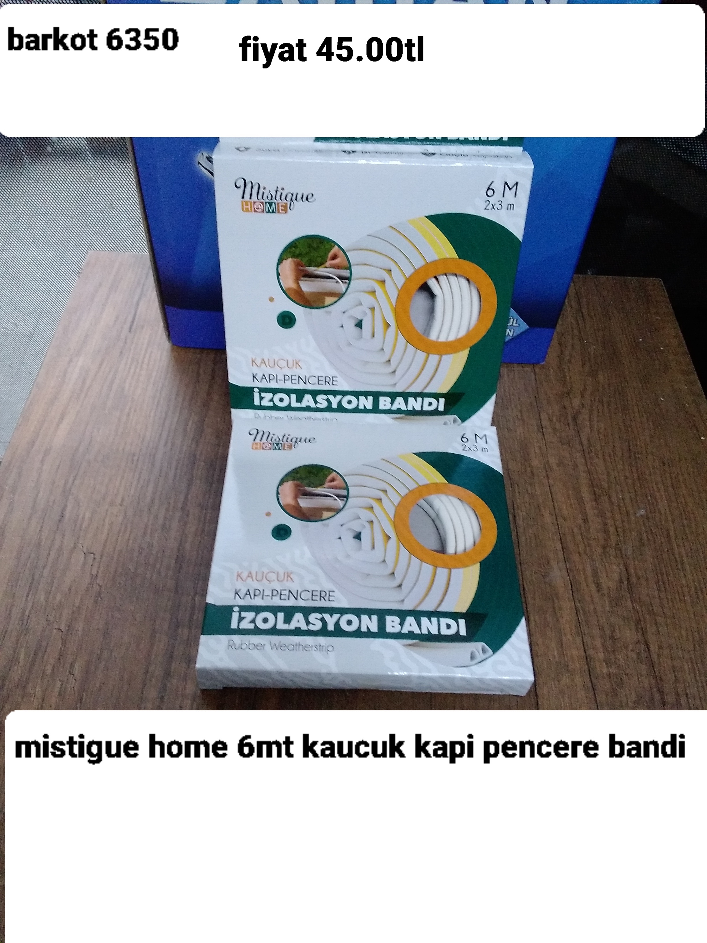 MİSTİGUE HOME 6 MT KAUÇUK  KAPI-PENCERE BANDI   6350