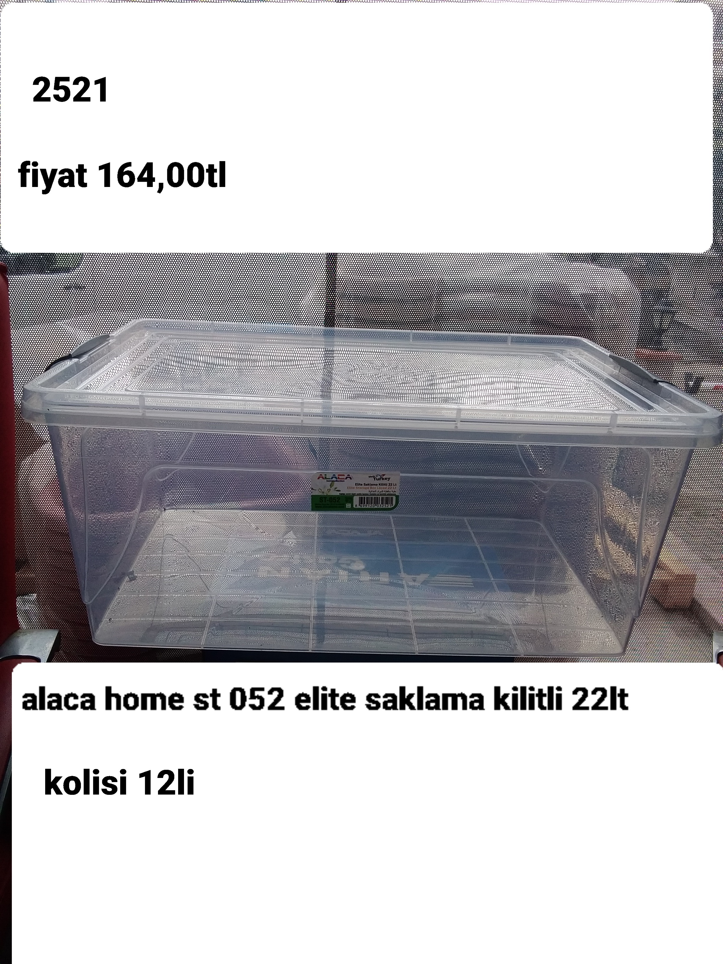 ALACA HOME ST 052 ELİTE SAKLAMA KİLİTLİ 22LT   2521