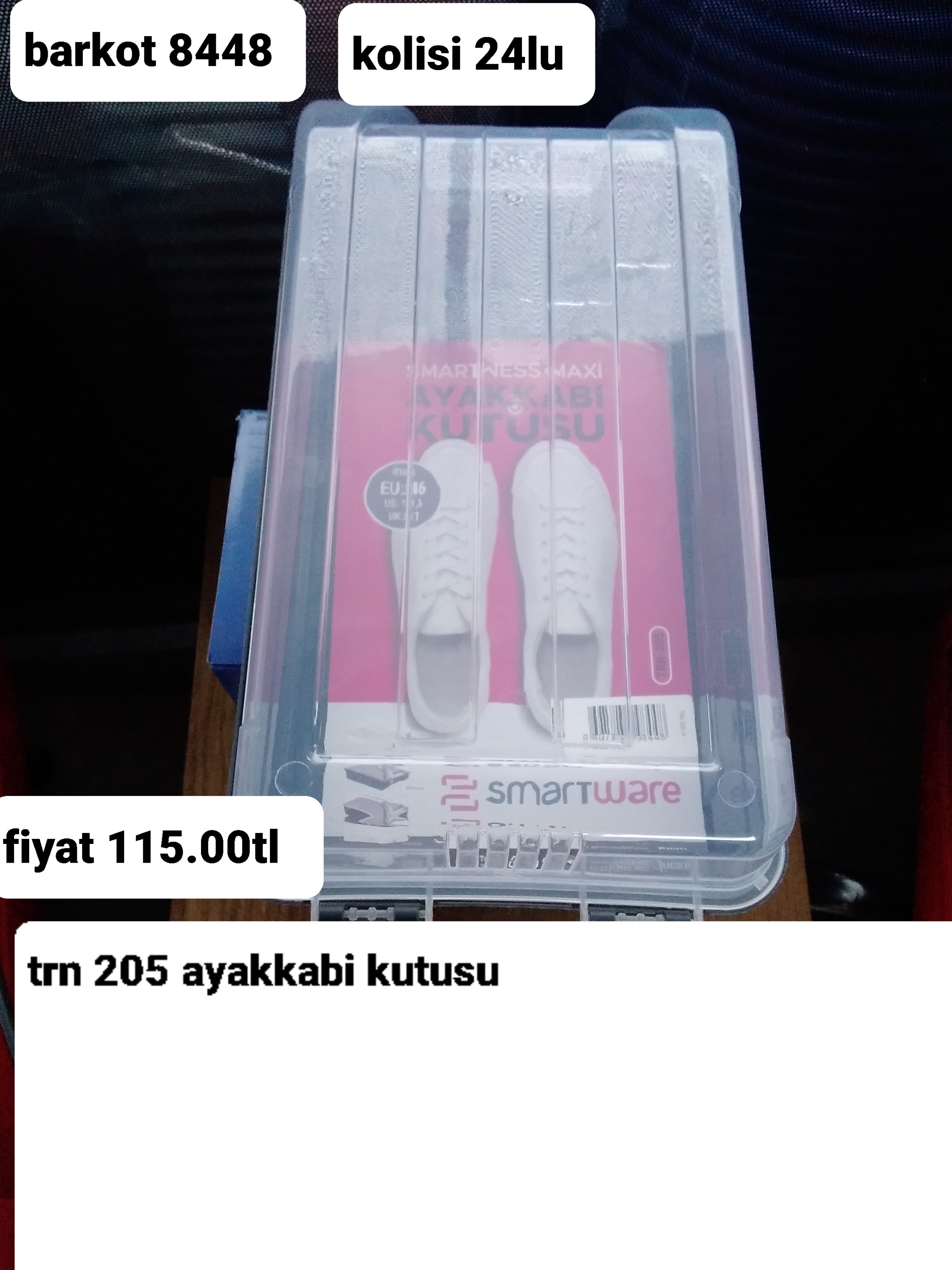 TRN 205 AYAKKABI KUTUSU 8448