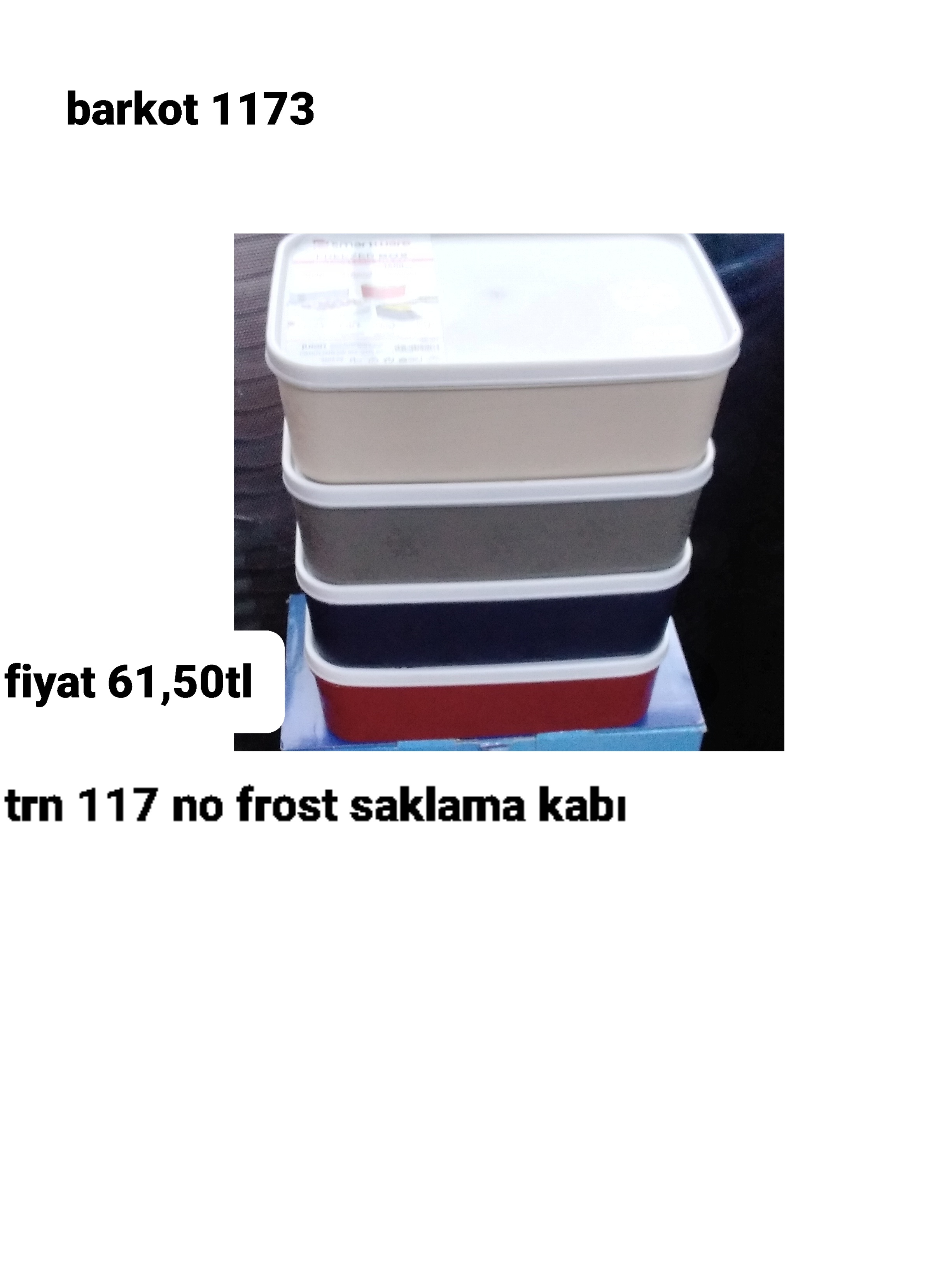 TRN 117 NO FROST SAKLAMA KABI  1173