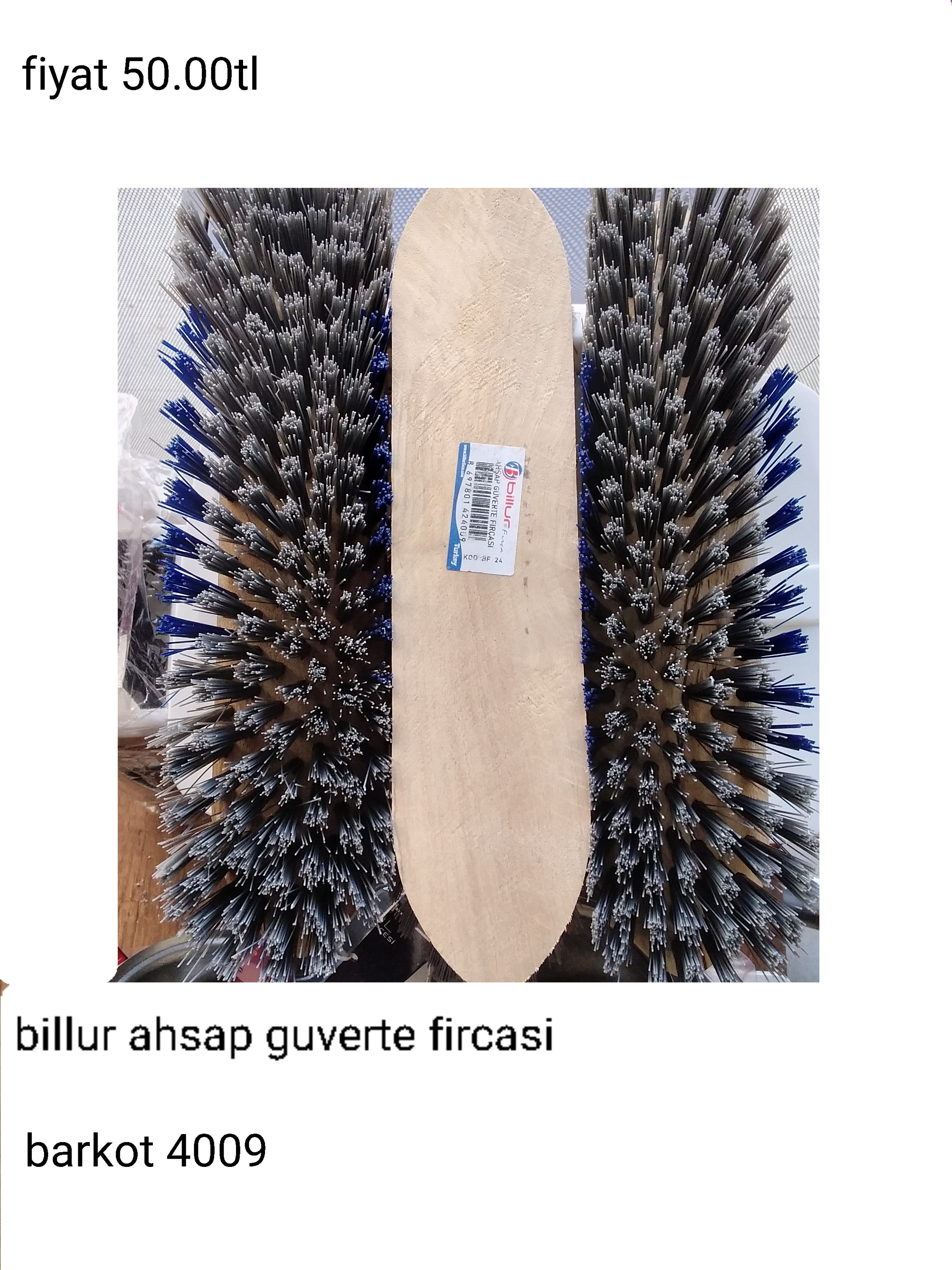 BİLLUR AHŞAP GUVERTE FIRÇASI 4009