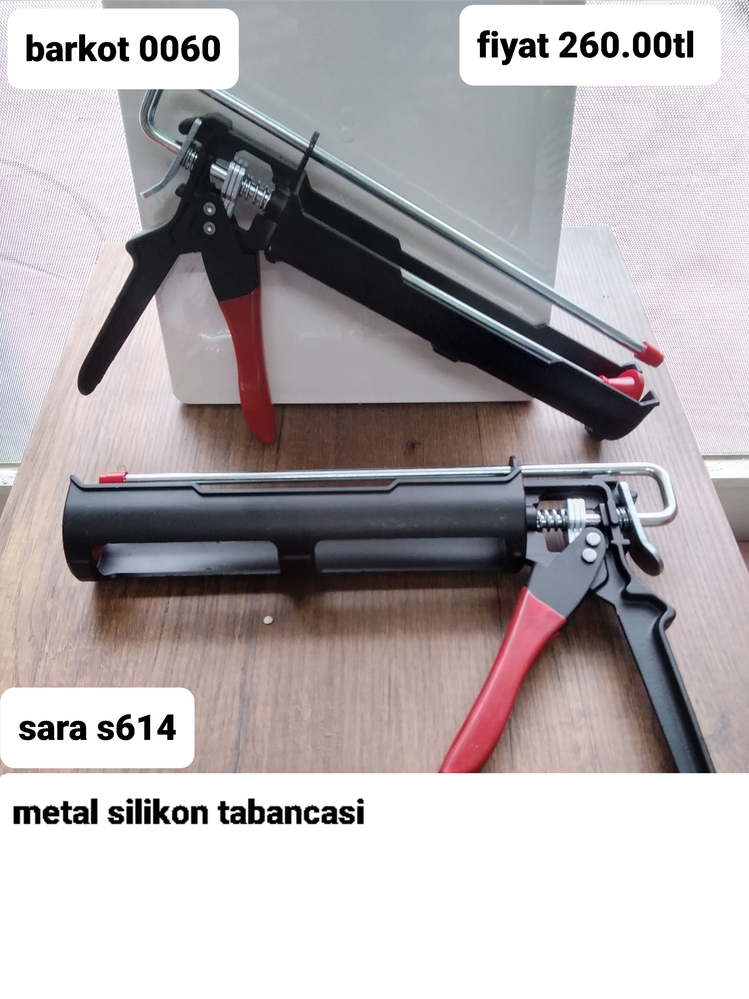 METAL SİLİKON TABANCASI 0060