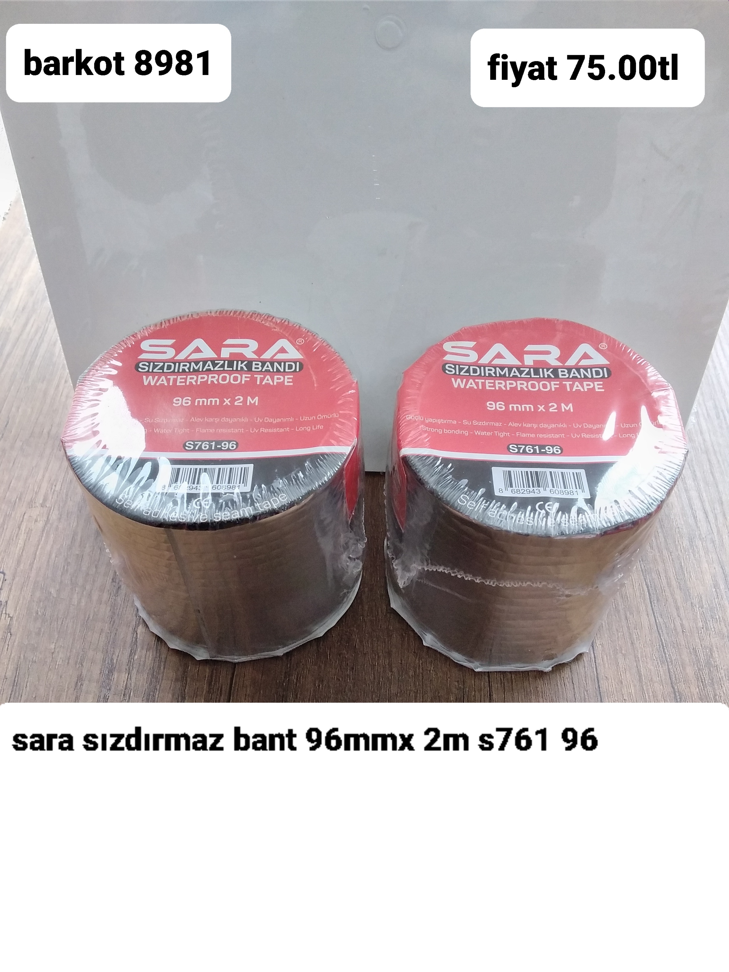 SARA SIZDIRMAZ BANT 96MM*2M  8981