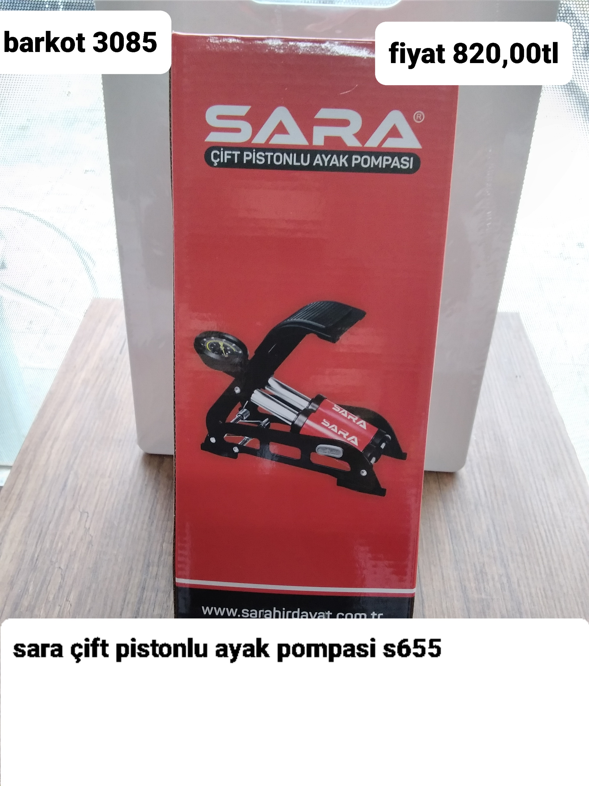 SARA ÇİFT PİSTONLU AYAK POMPASI  3085