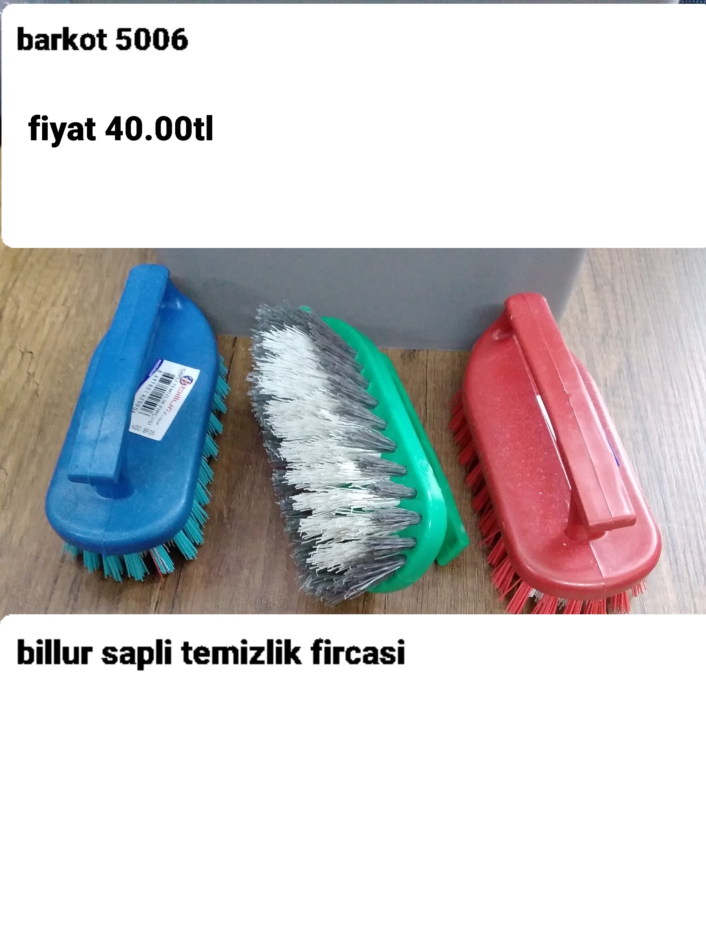 BİLLUR SAPLI TEMİZLİK FIRÇASI  5006