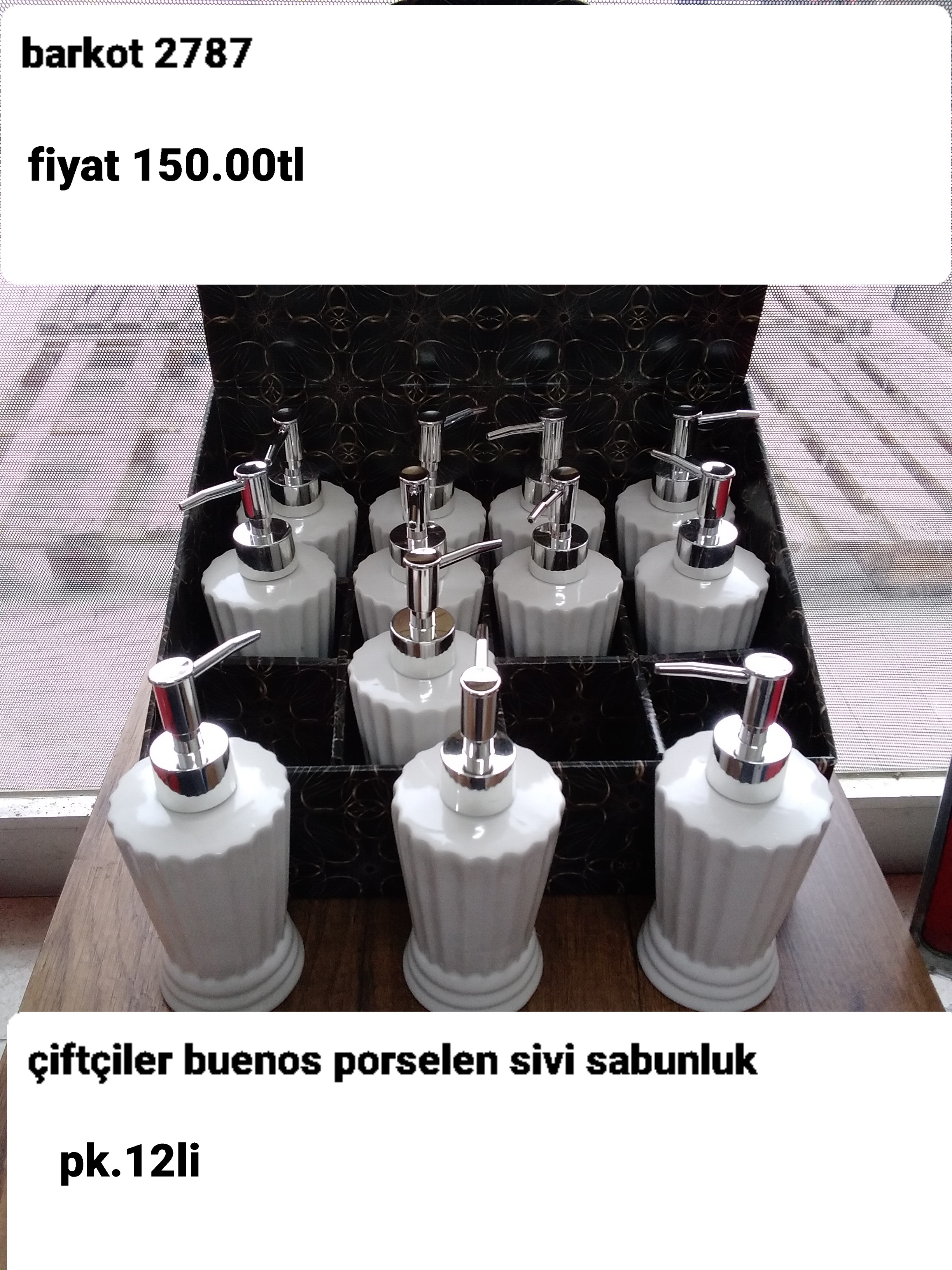 ÇİFTÇİLER BUENOS PORSELEN SIVI SABUNLUK 2787