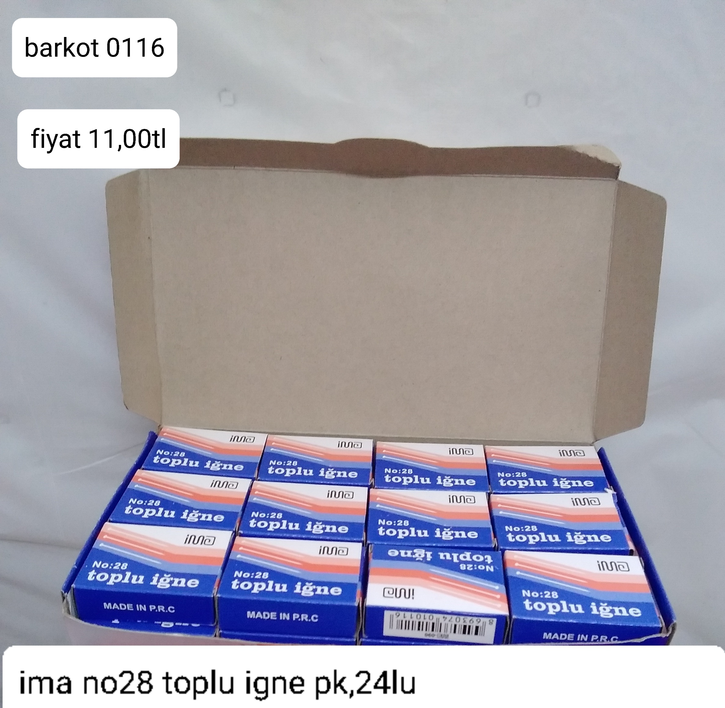 İMA NO 28 TOPLU İĞNE 0116