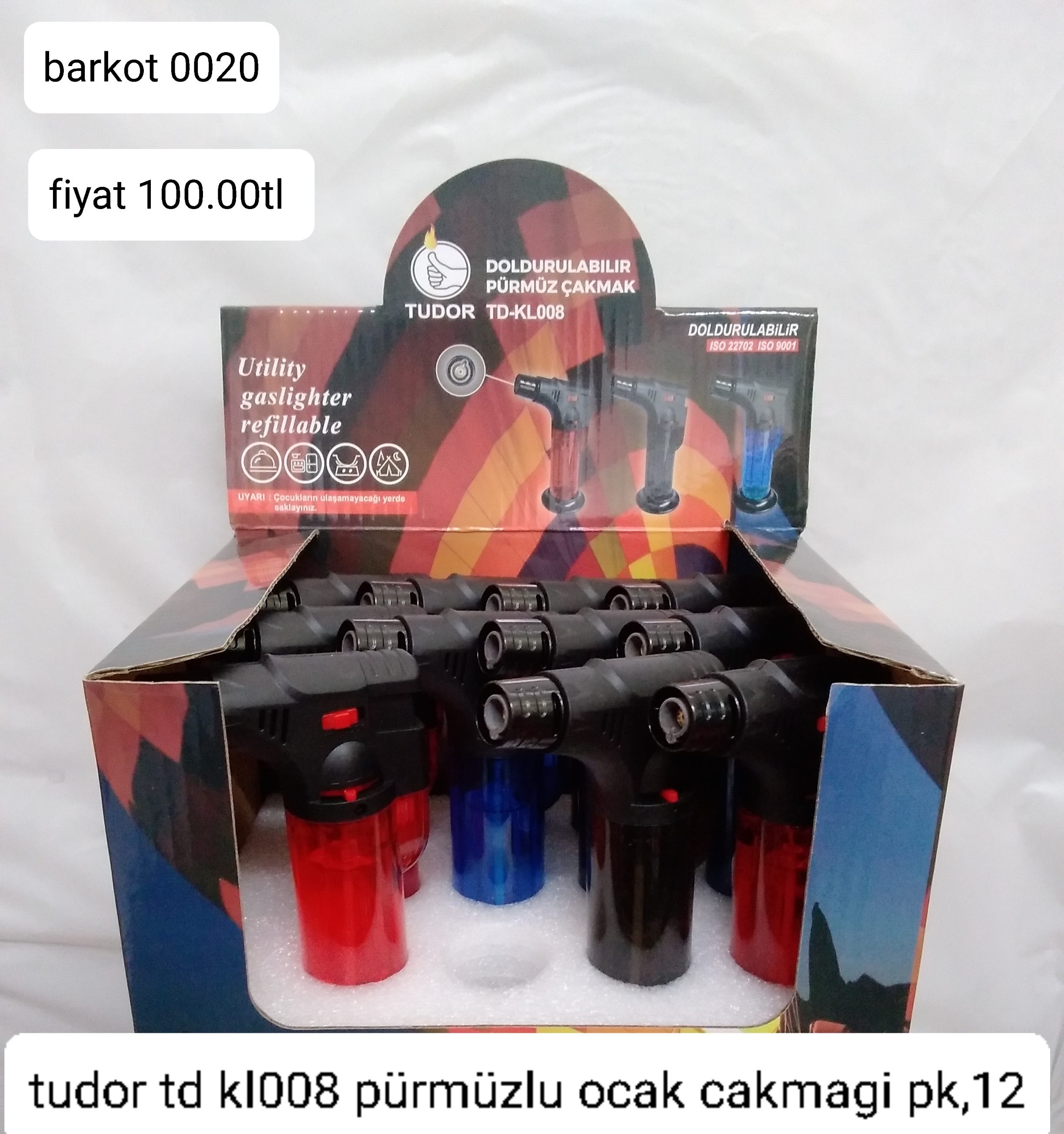 TUDOR TD KL008 PÜRMÜZLÜ OCAK ÇAKMAĞI pK,12 0020