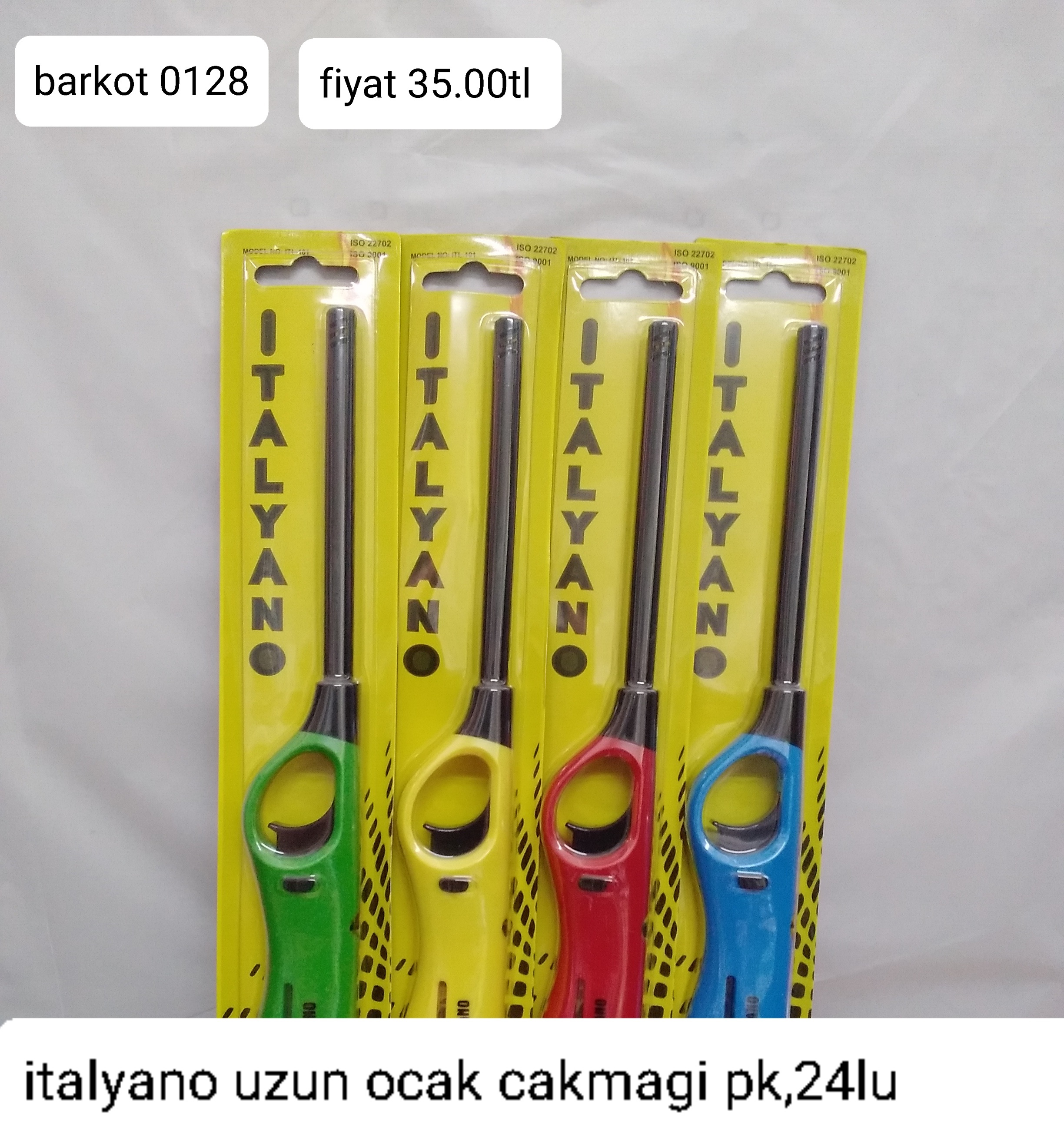 İTALYANO UZUN OCAK ÇAKMAĞI PK,24LÜ 0128