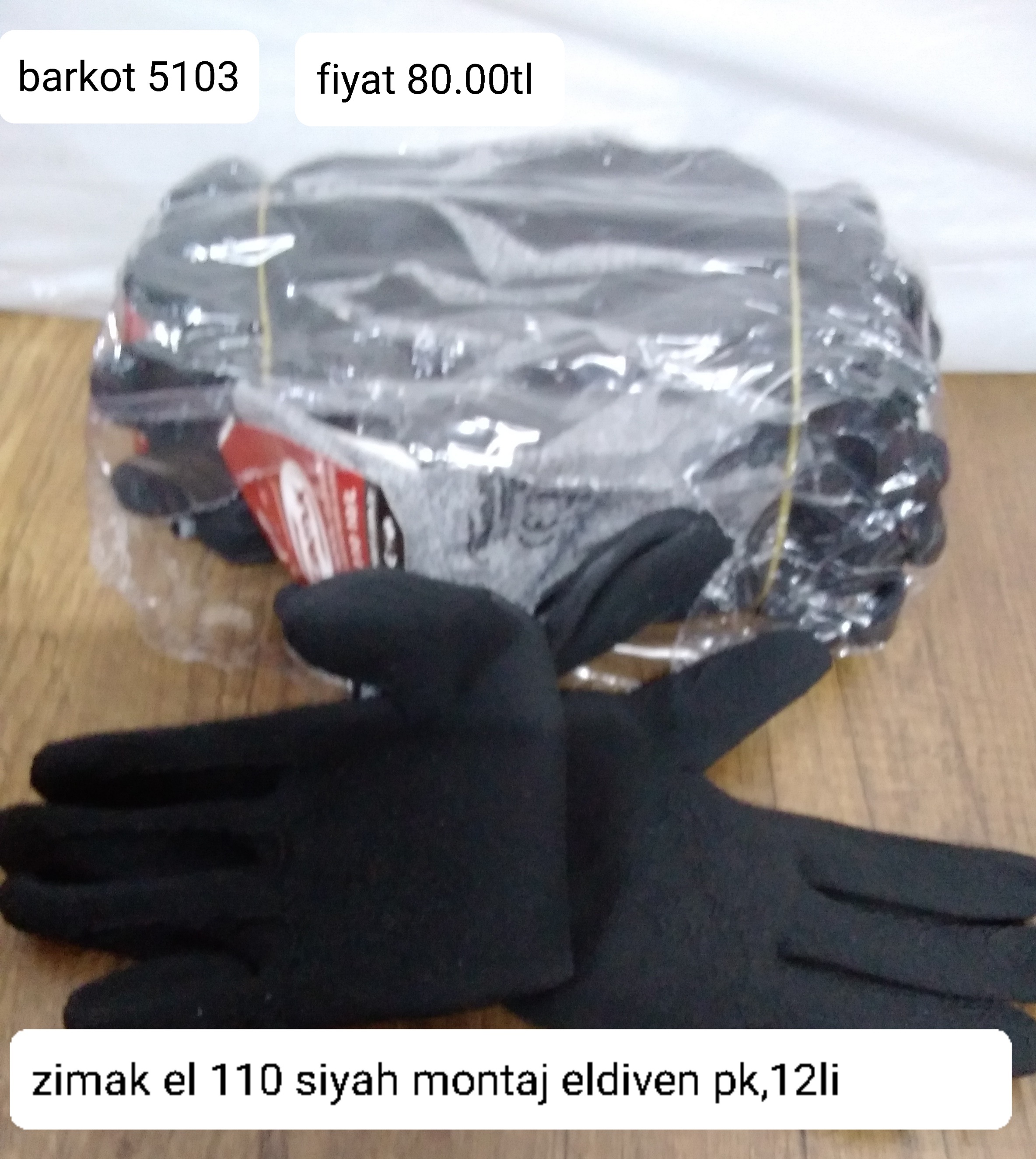 ZİMAK EL 110 SİHAH MONTAJ ELDİVEN PK 12Lİ  5103