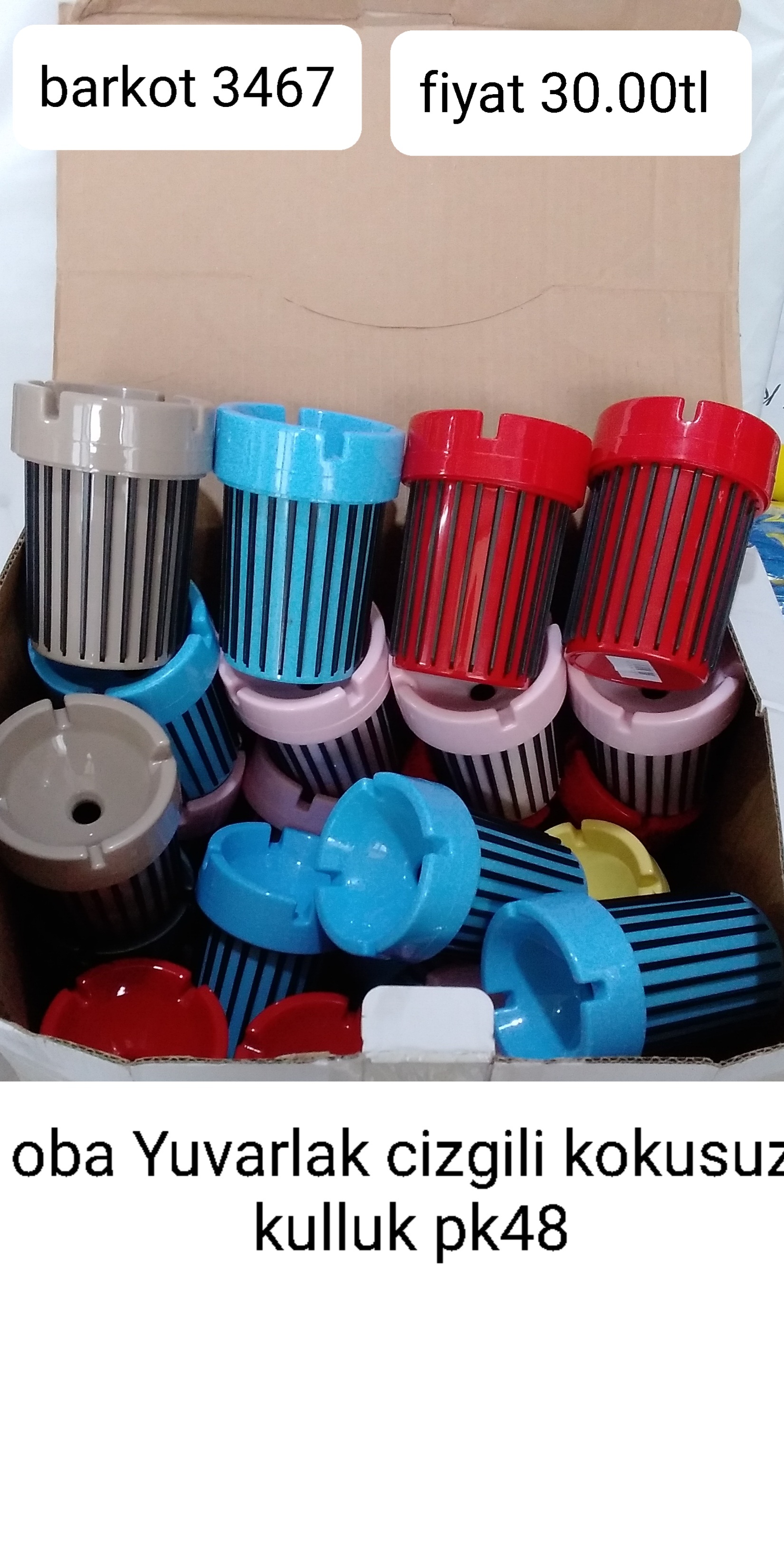 OBA YUVARLAK ÇİZİLİ KOKUSUZ KÜLLÜK 3467