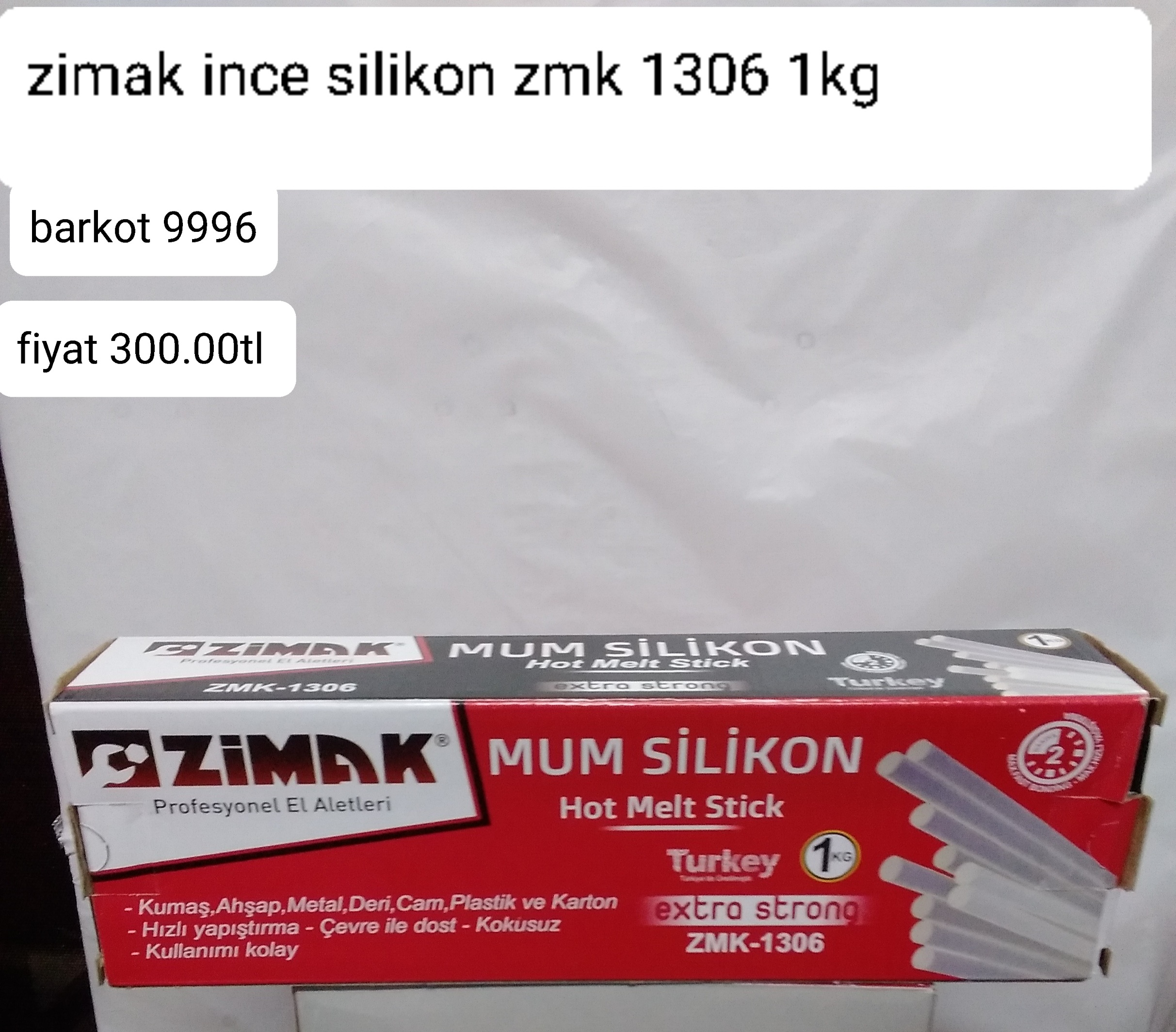 ZİMAK İNCE SİLİKON  ZMK 1306 1KG 9996