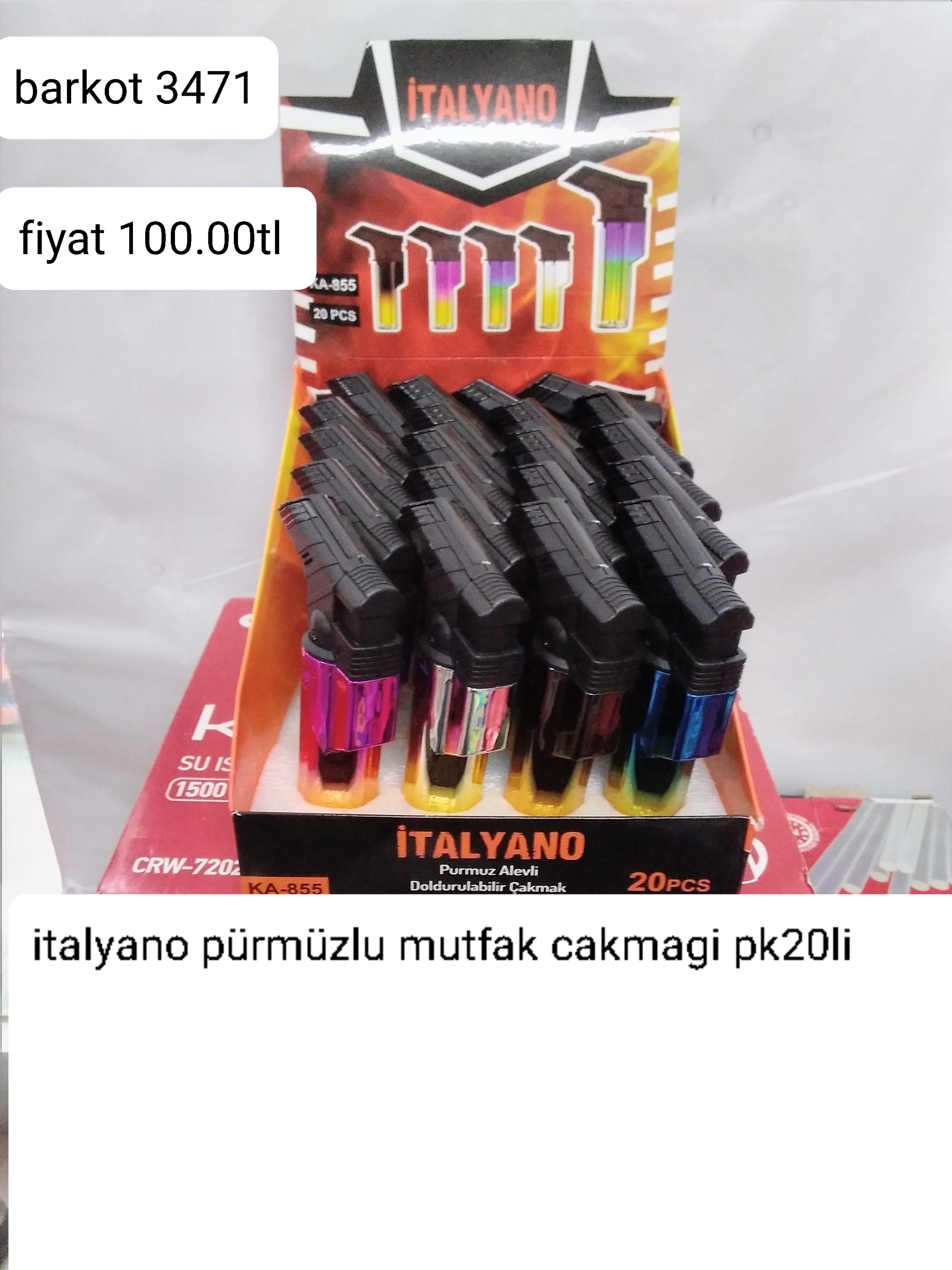 İTALYANO PÜRMÜZLÜ MUTFAK ÇAKMAĞI PK 20 Lİ 3471