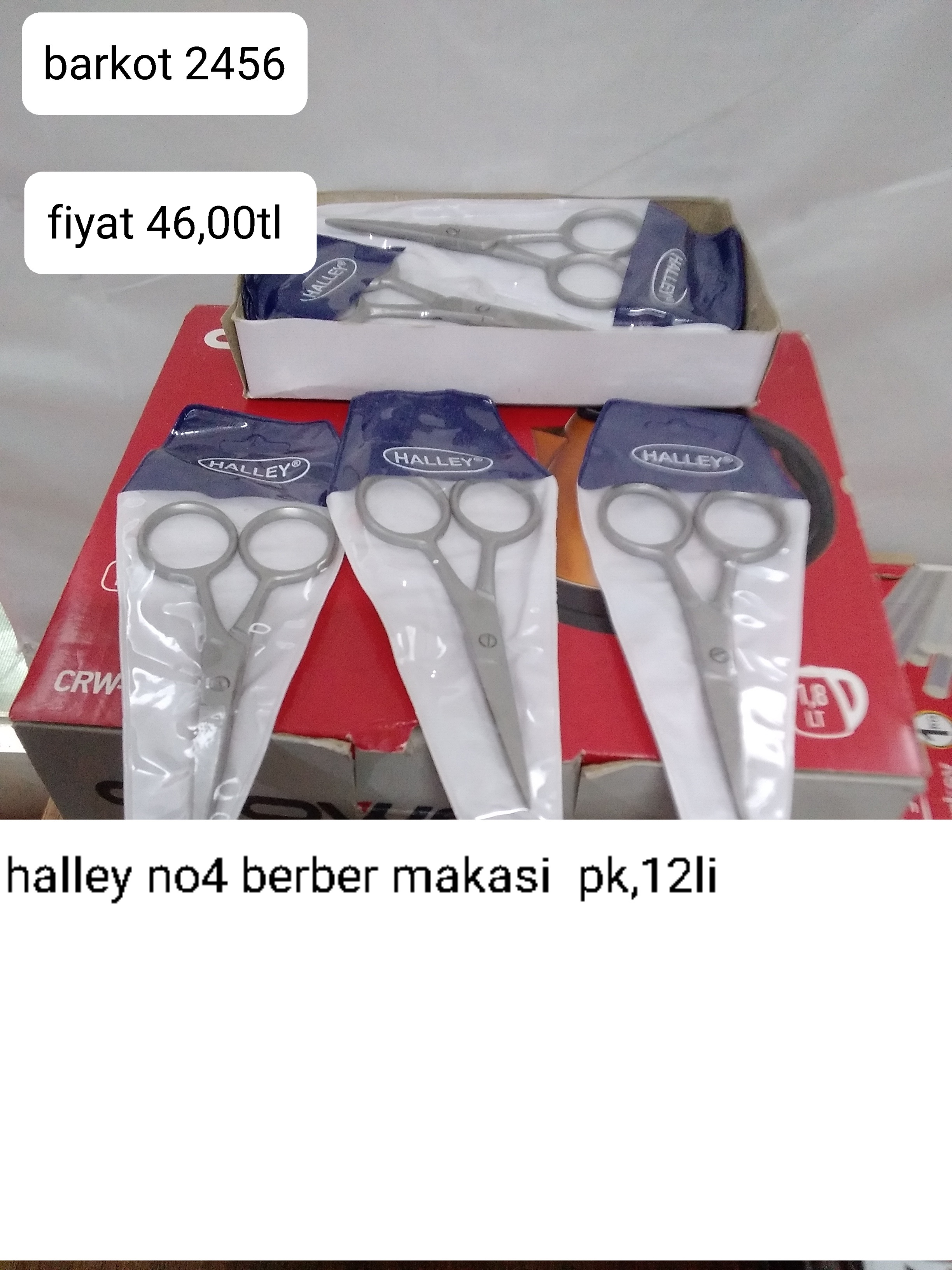 HALLEY NO 4 BERBER MAKASI PK 12 Lİ 2456