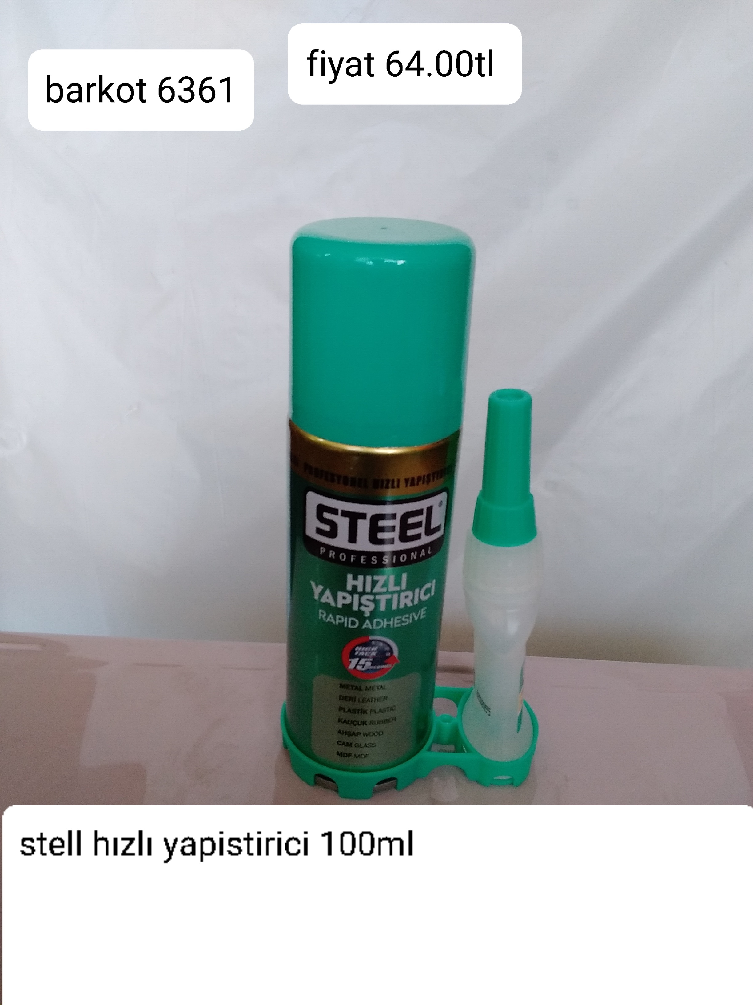 STEEL HIZLI YAPIŞTIRICI 100 ML 6361