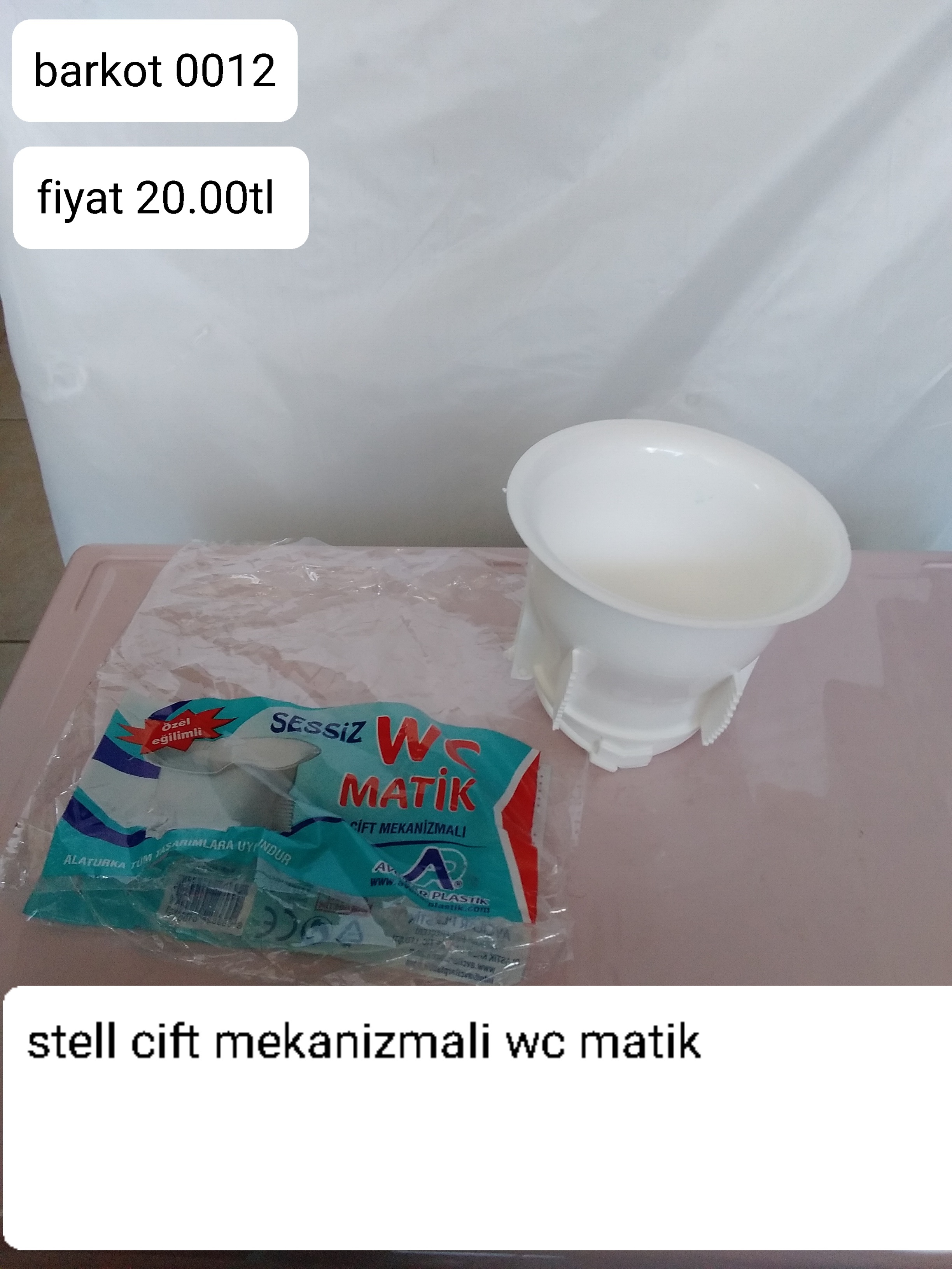 STELL ÇİFT MEKANİZMALI WC MATİK 0012