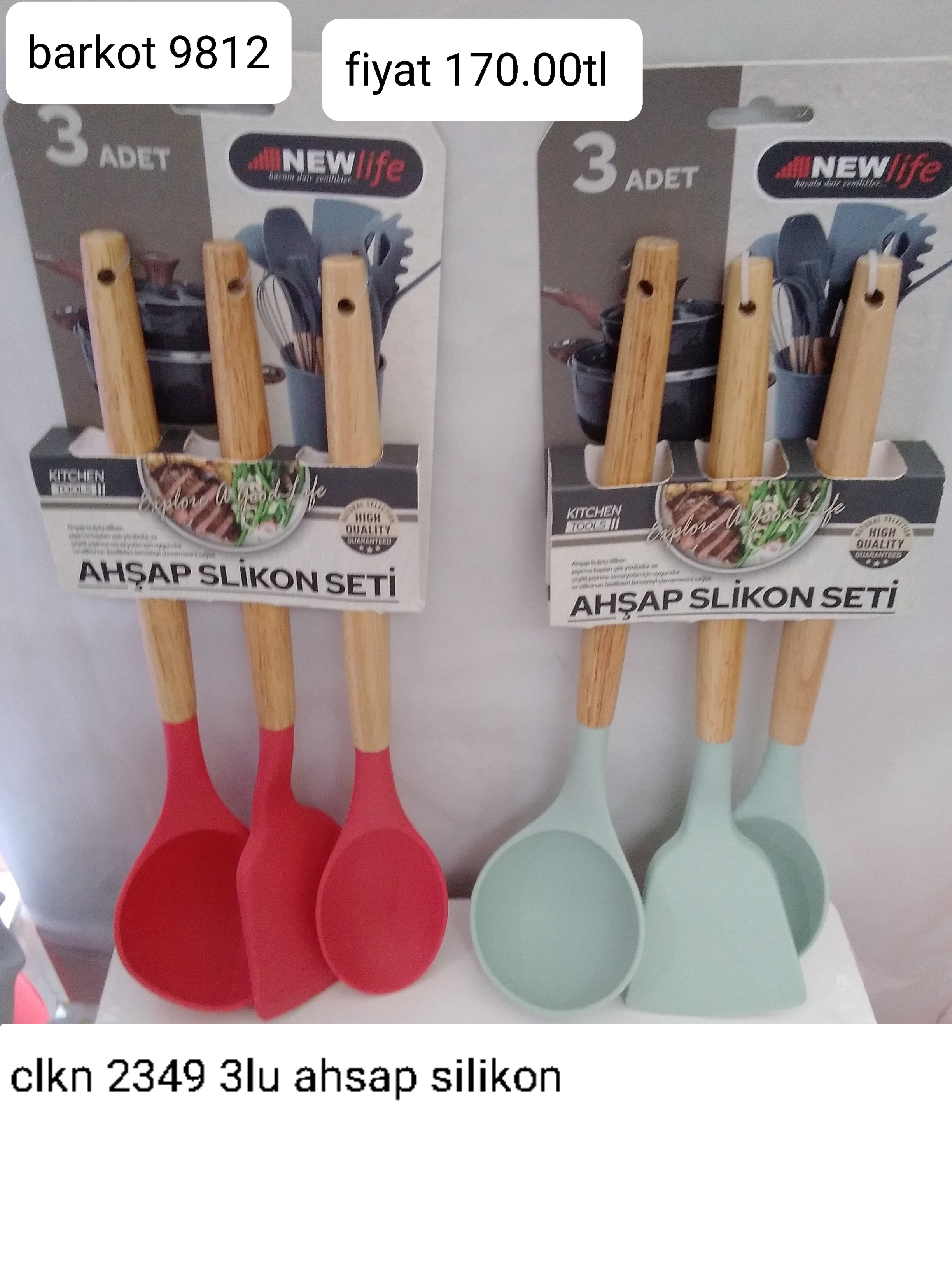 CLKN 2349 3LÜ AHŞAP SİLİKON 9812