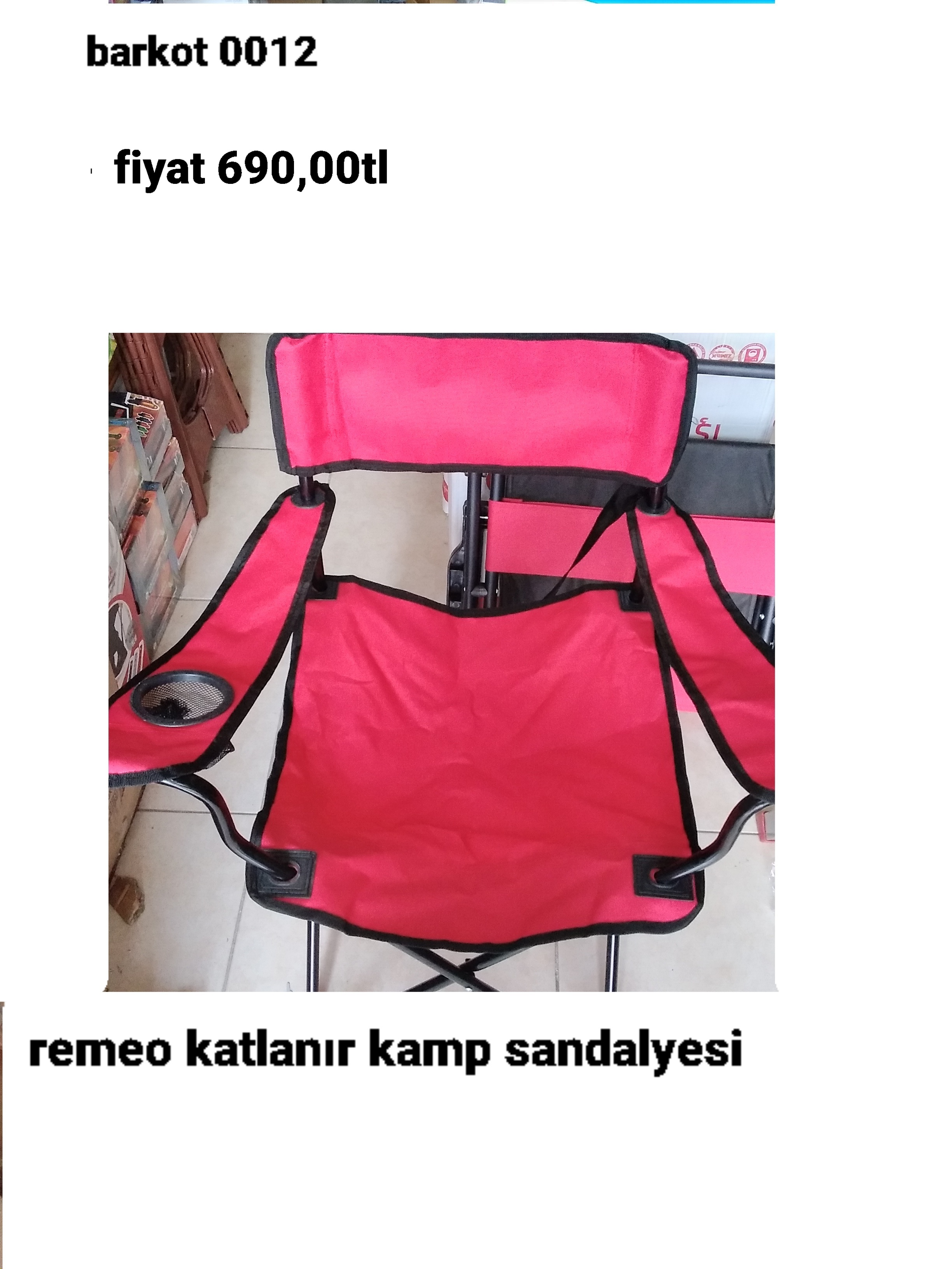 REMEO KATLANIR KAMP SANDALYESİ 0012