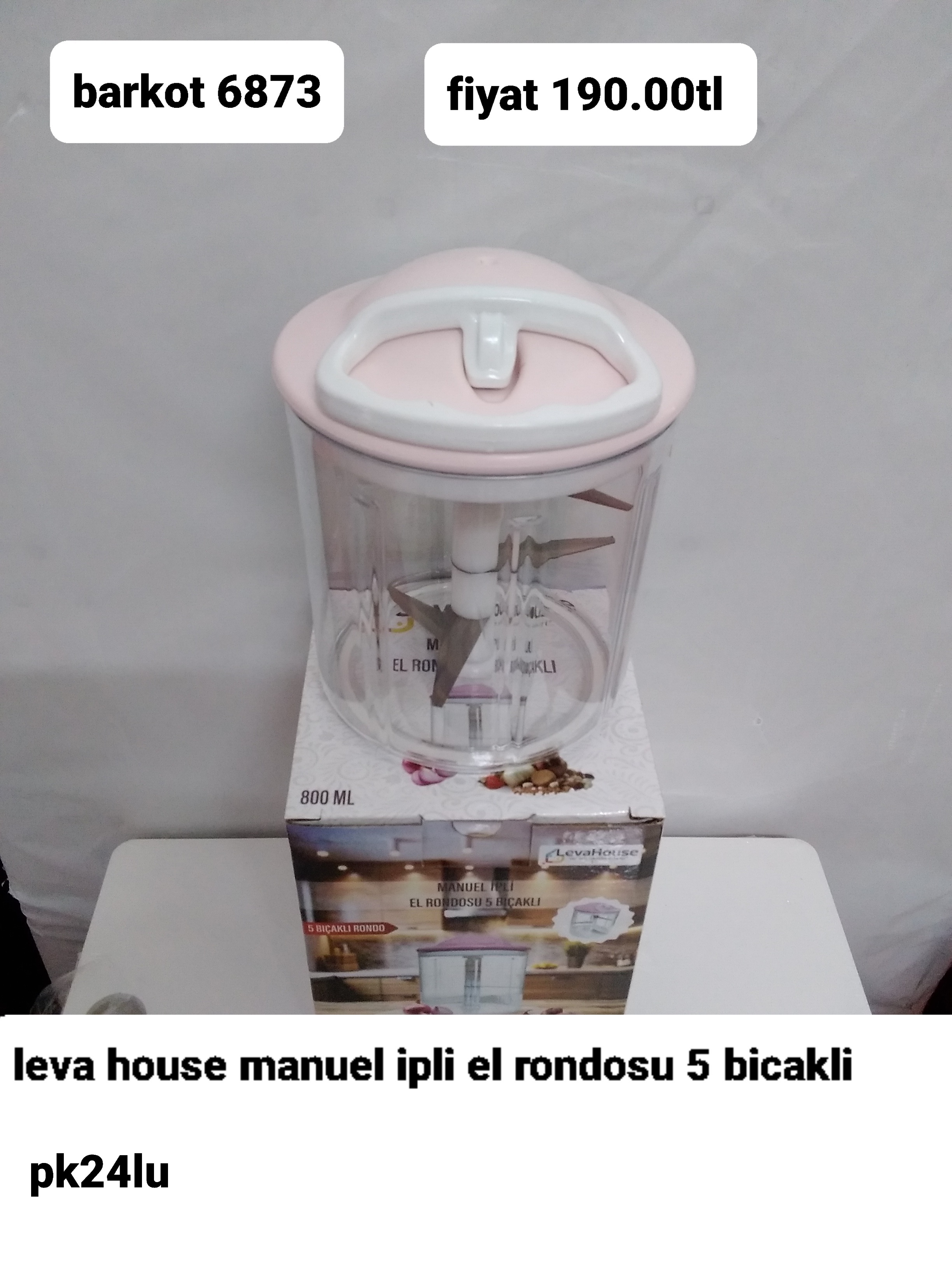 LEVA HOUSE MANUEL İPLİ EL RONDOSU 5 BIÇAKLI 6873