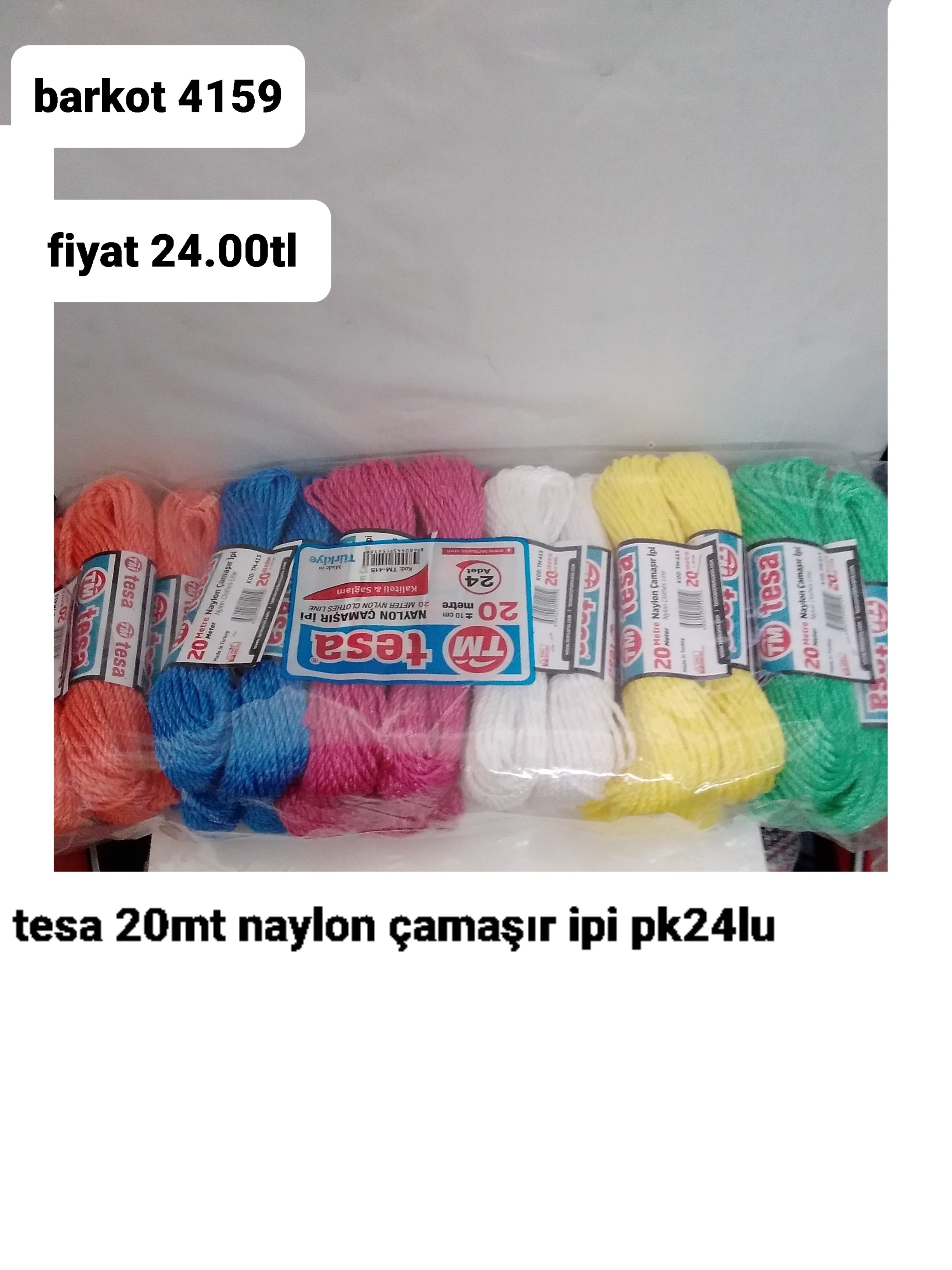 TESA 20 MT NAYLON ÇAMAŞIR İPİ PK24 LÜ 4159