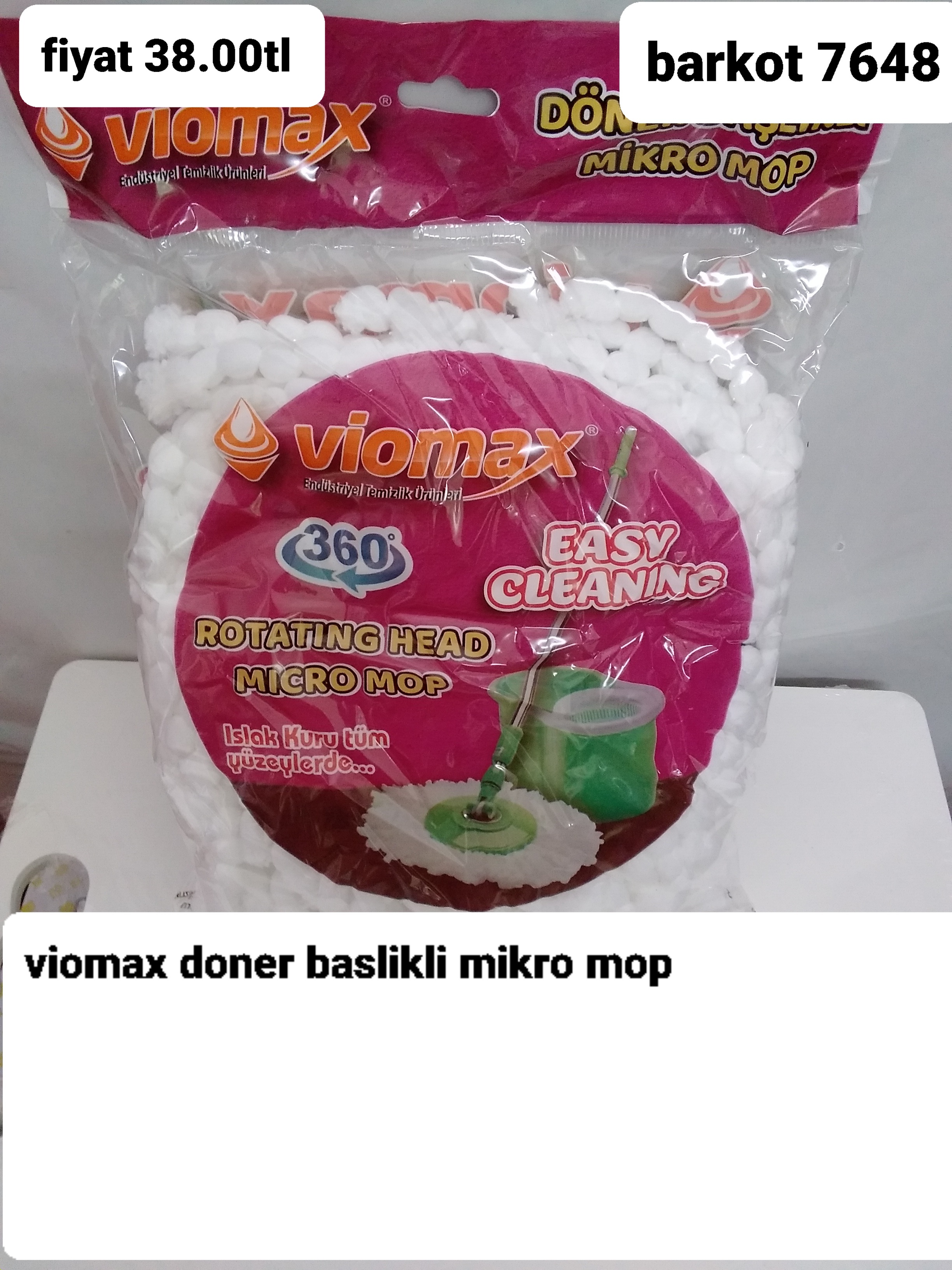 VİOMAX DÖNER BAŞLIKLI MOP 7648