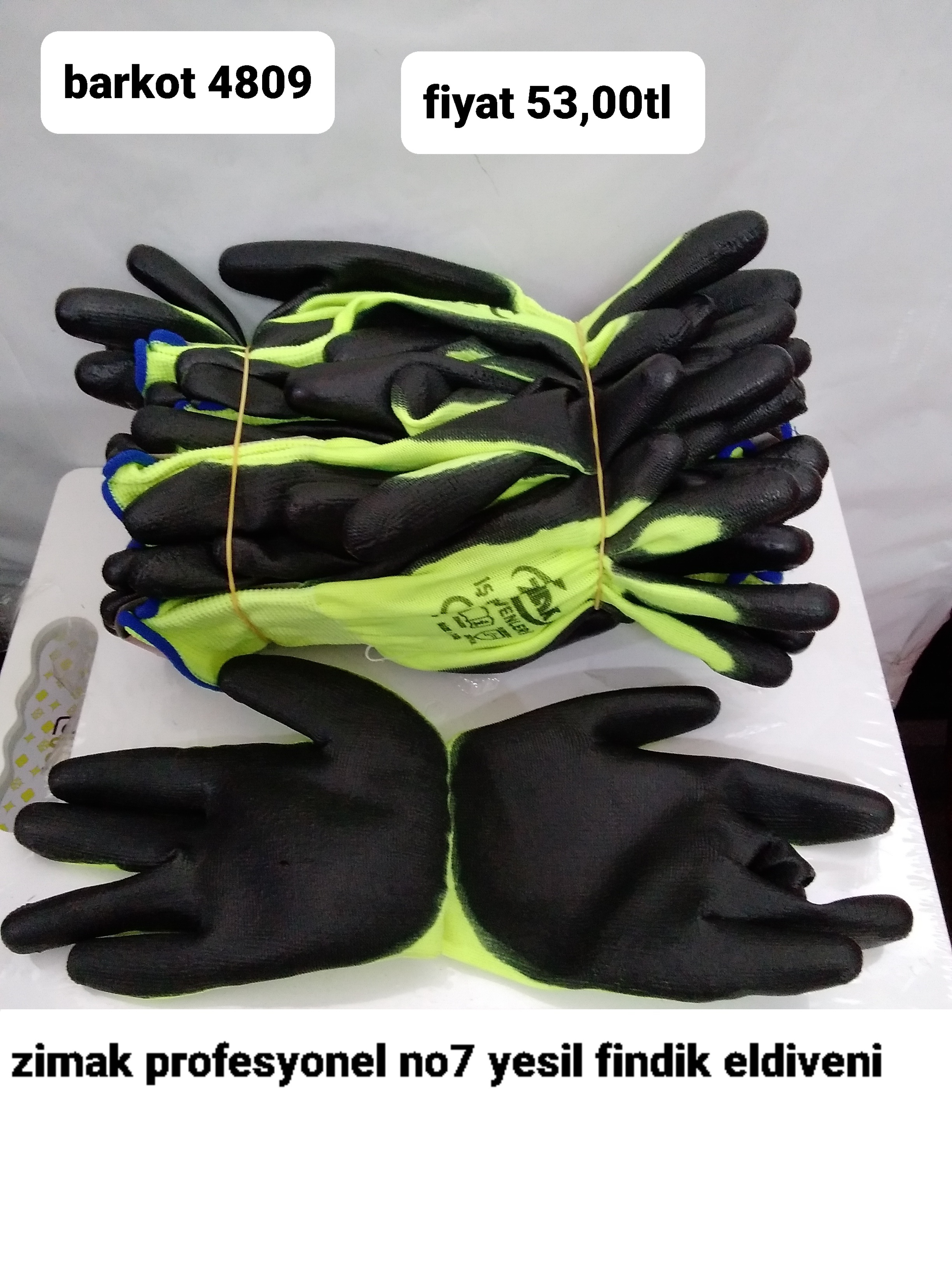 ZİMAK PROFESYONEL NO 7 YEŞİL FINDIK ELDVENİ 4809
