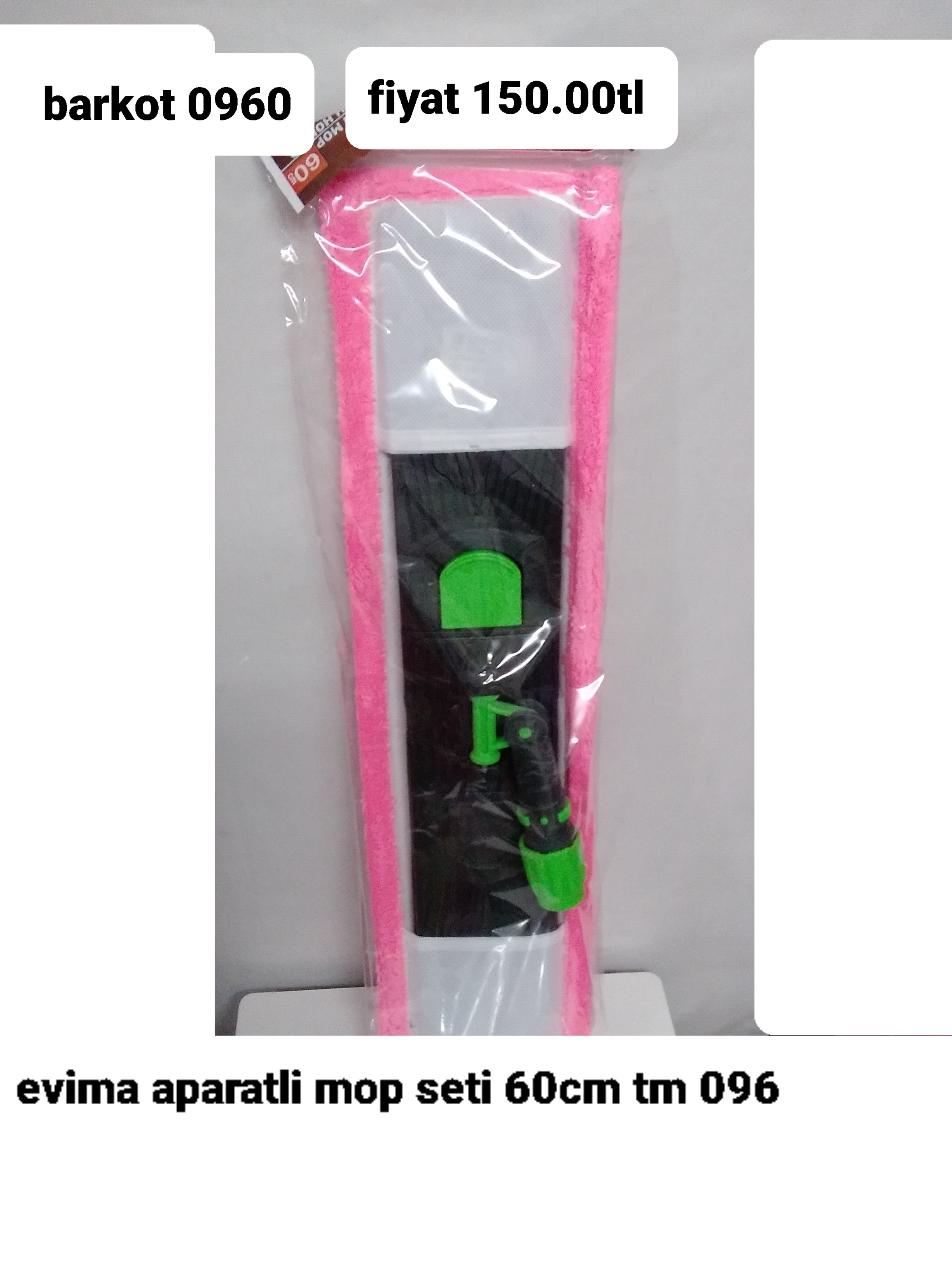 EVİMA APARATLI MOP SETİ 60CM 0960