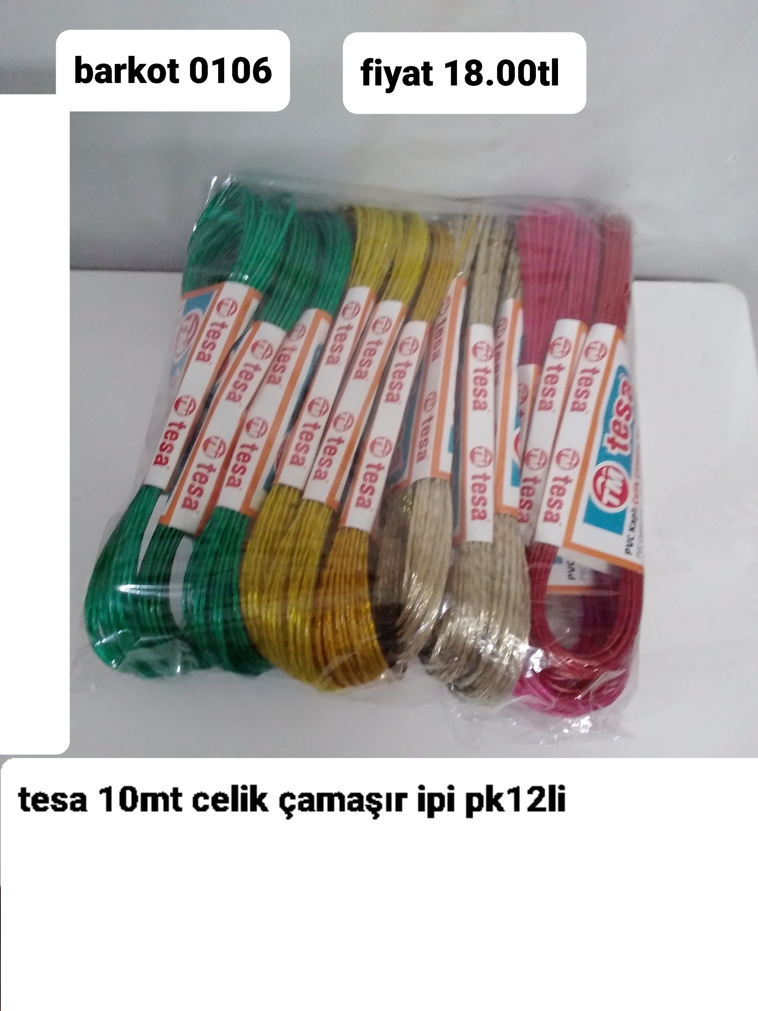 TESA 10MT ÇELİK ÇAMAŞIR İPİ 0106