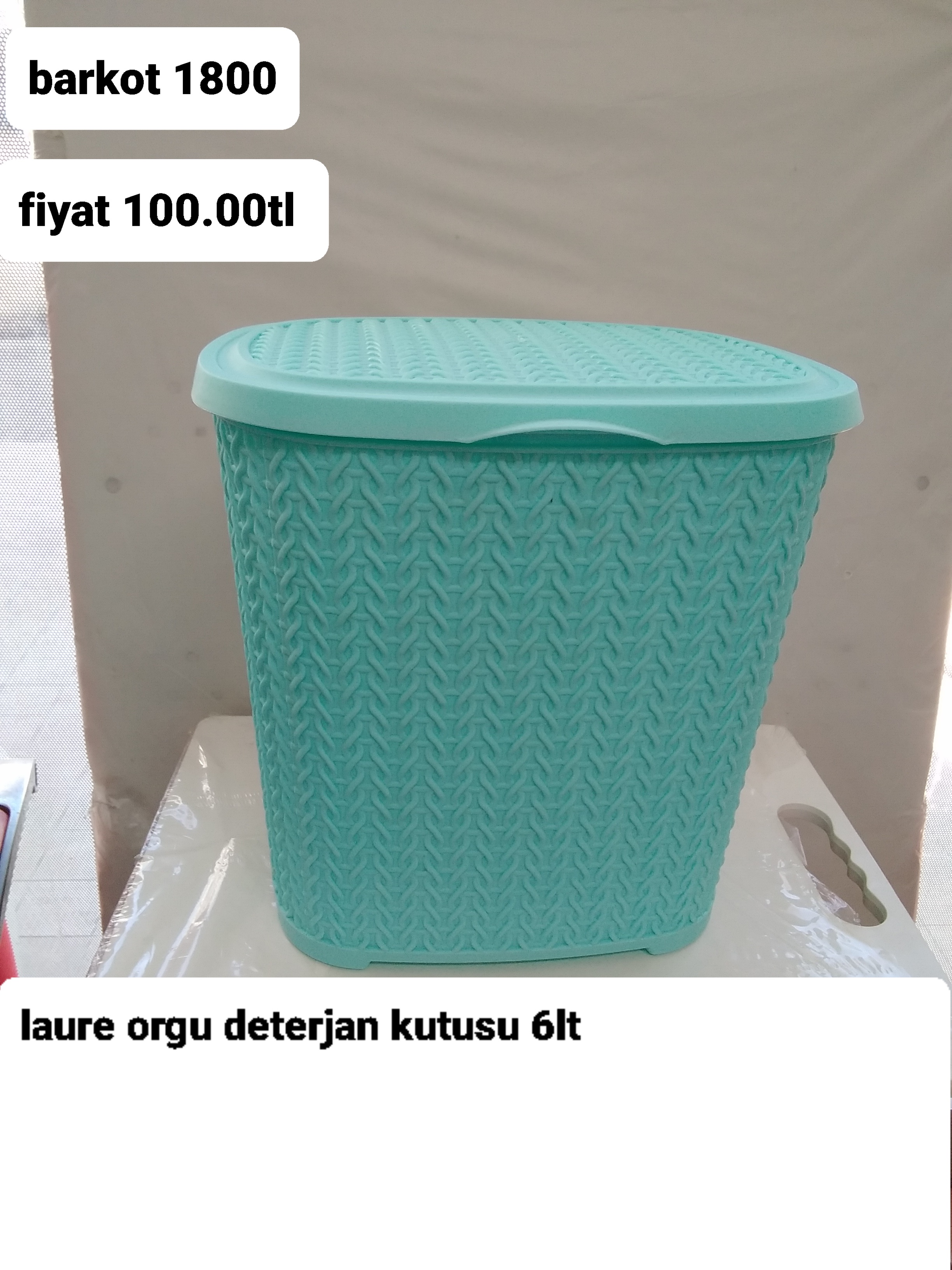 LAURE ÖRGÜ DETERJAN KUTUSU 6 LT 1800