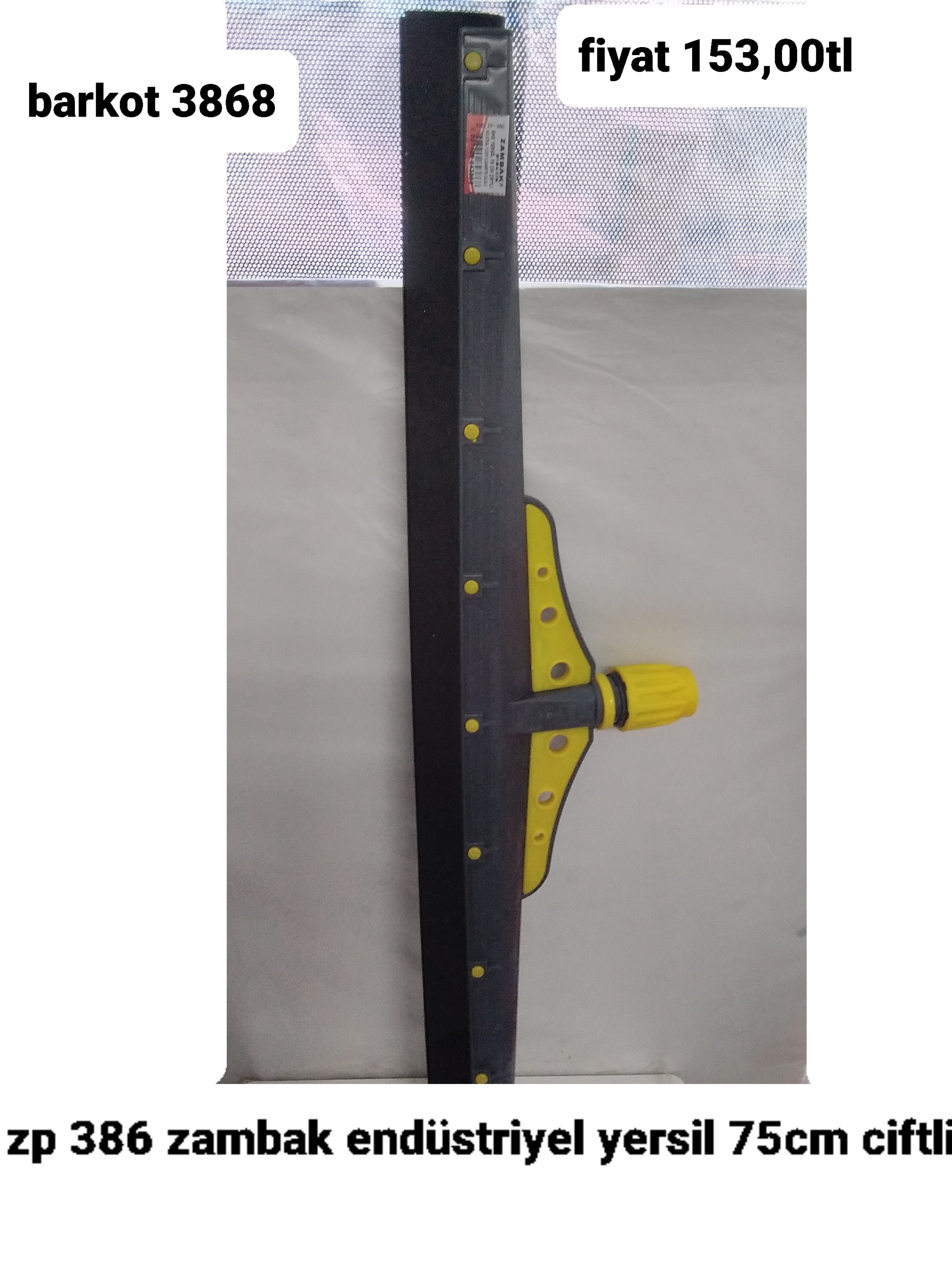 ZP 386 ZAMBAK ENDÜSTRİYEL YERSİL 75CM ÇİFTLİ 3868