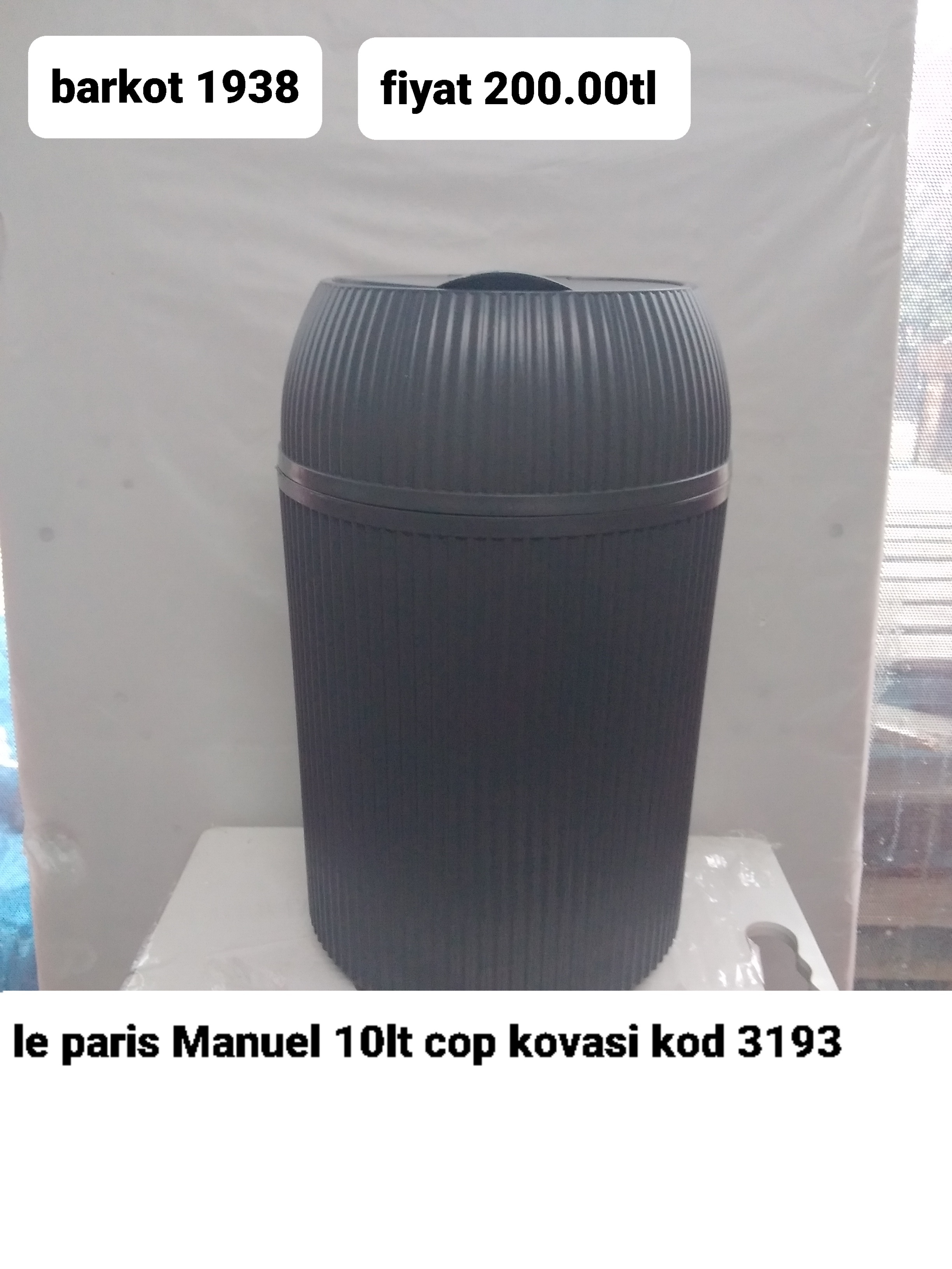 LE PARİS MANUEL 10LT ÇÖP KOVASI 1938