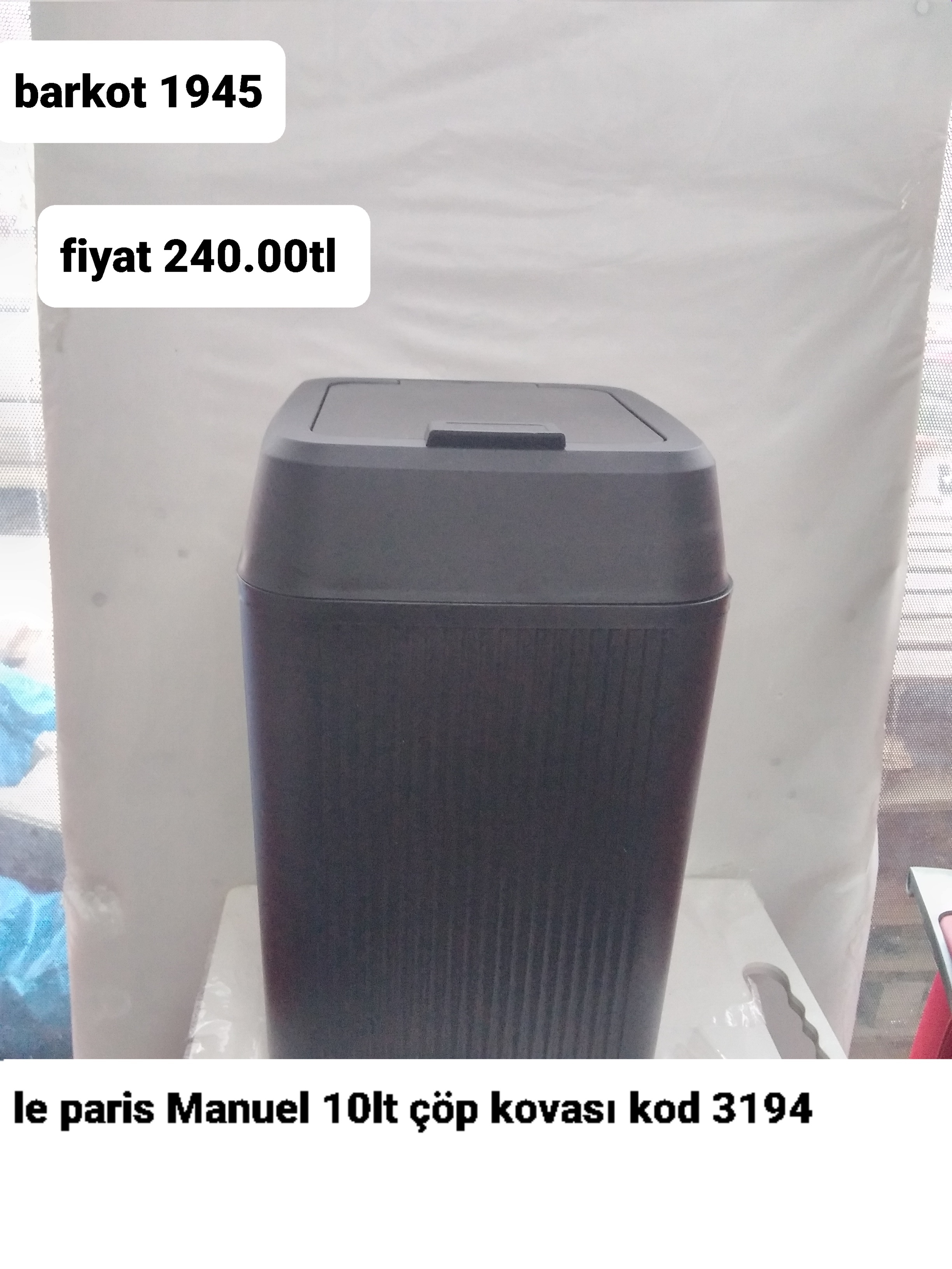 LE PARİS MANUEL 10LT ÇÖP KOVASI 1945