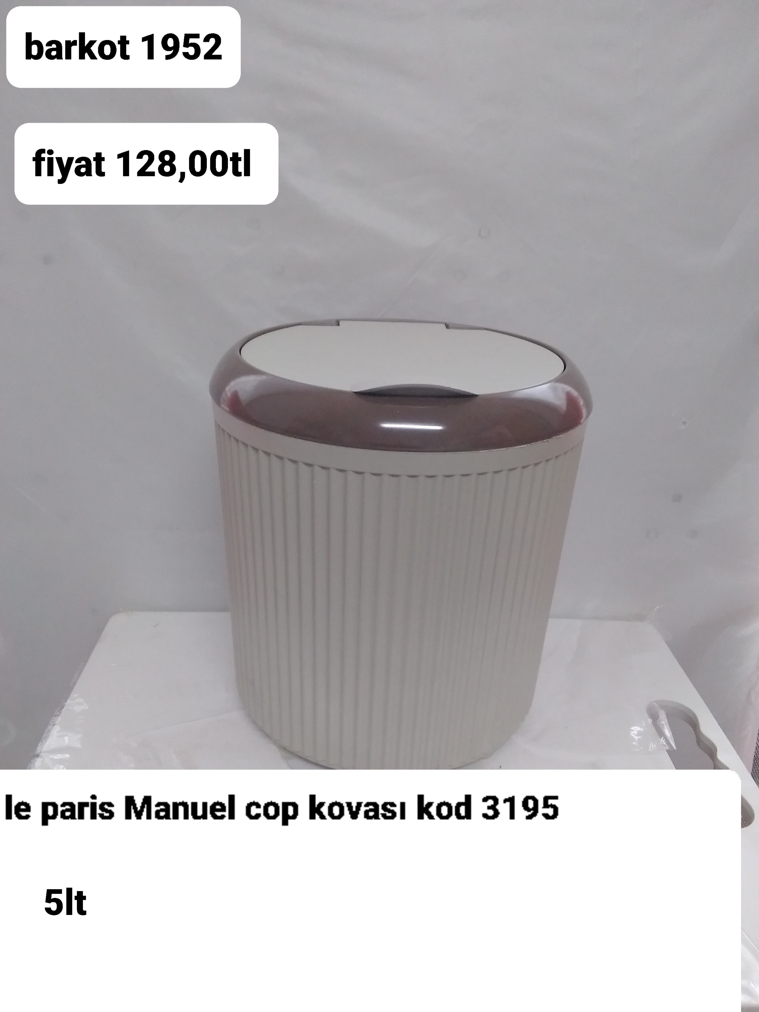 LE PARİS MANUEL ÇÖP KOVASI 5LT 1952