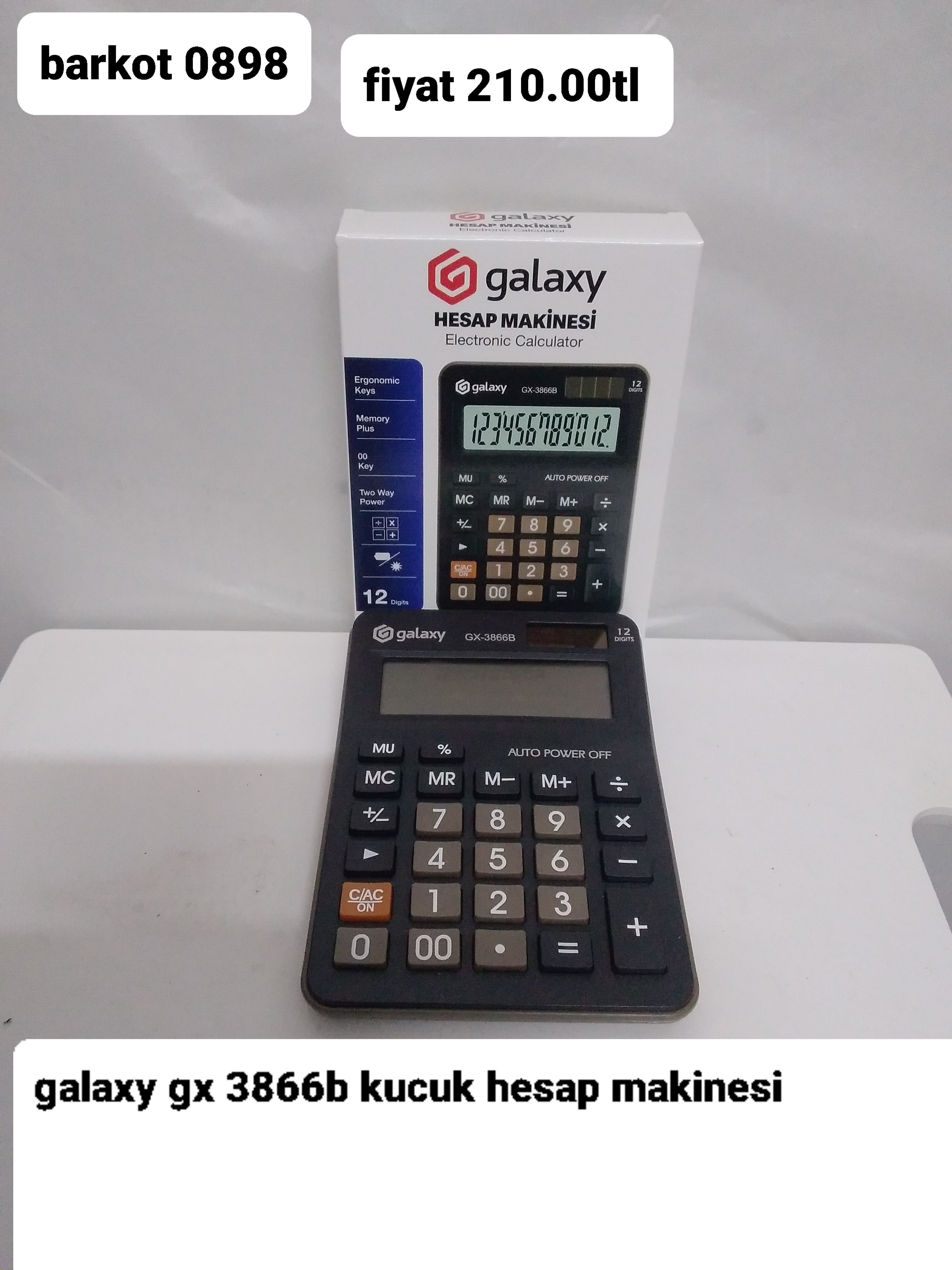 GALAXY KÜÇÜK HESAP MAKİNESİ 0898