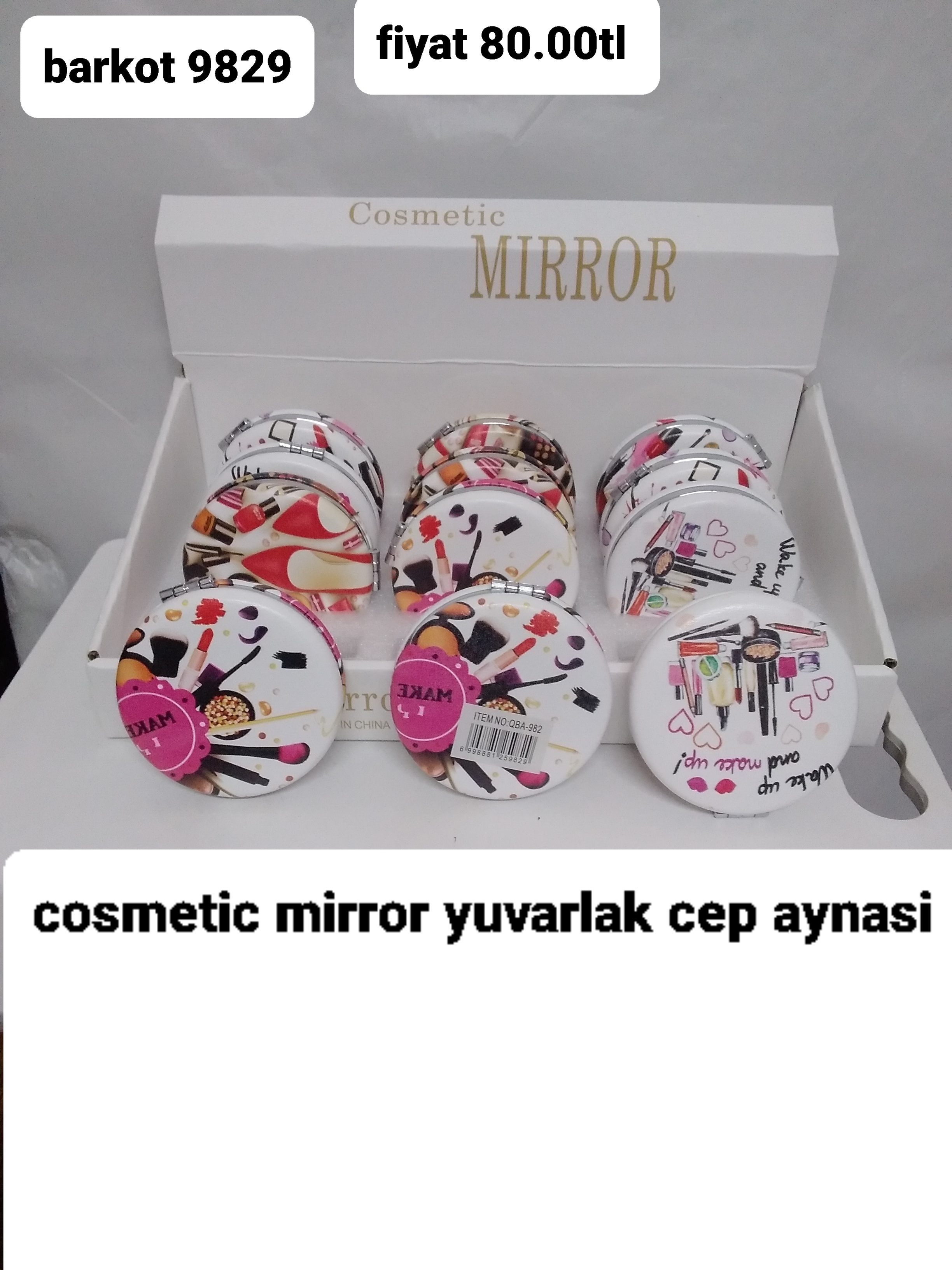 COSMETİC MİRROR YUVARLAK CEP AYNASI 9829
