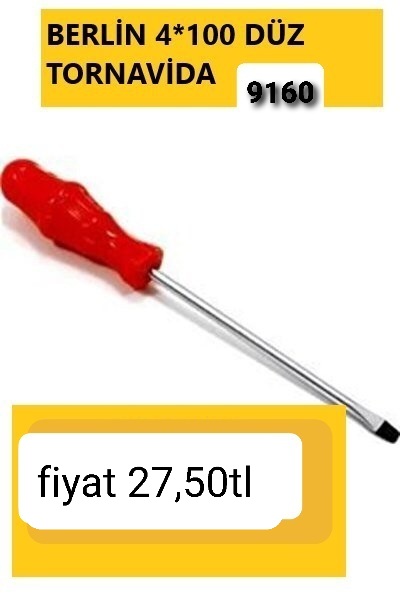 BERLİN 4*100 DÜZ TORNAVİDA 9160