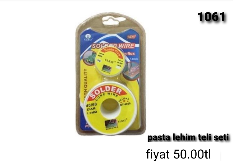 PASTA LEHİM TELİ SETİ 1061