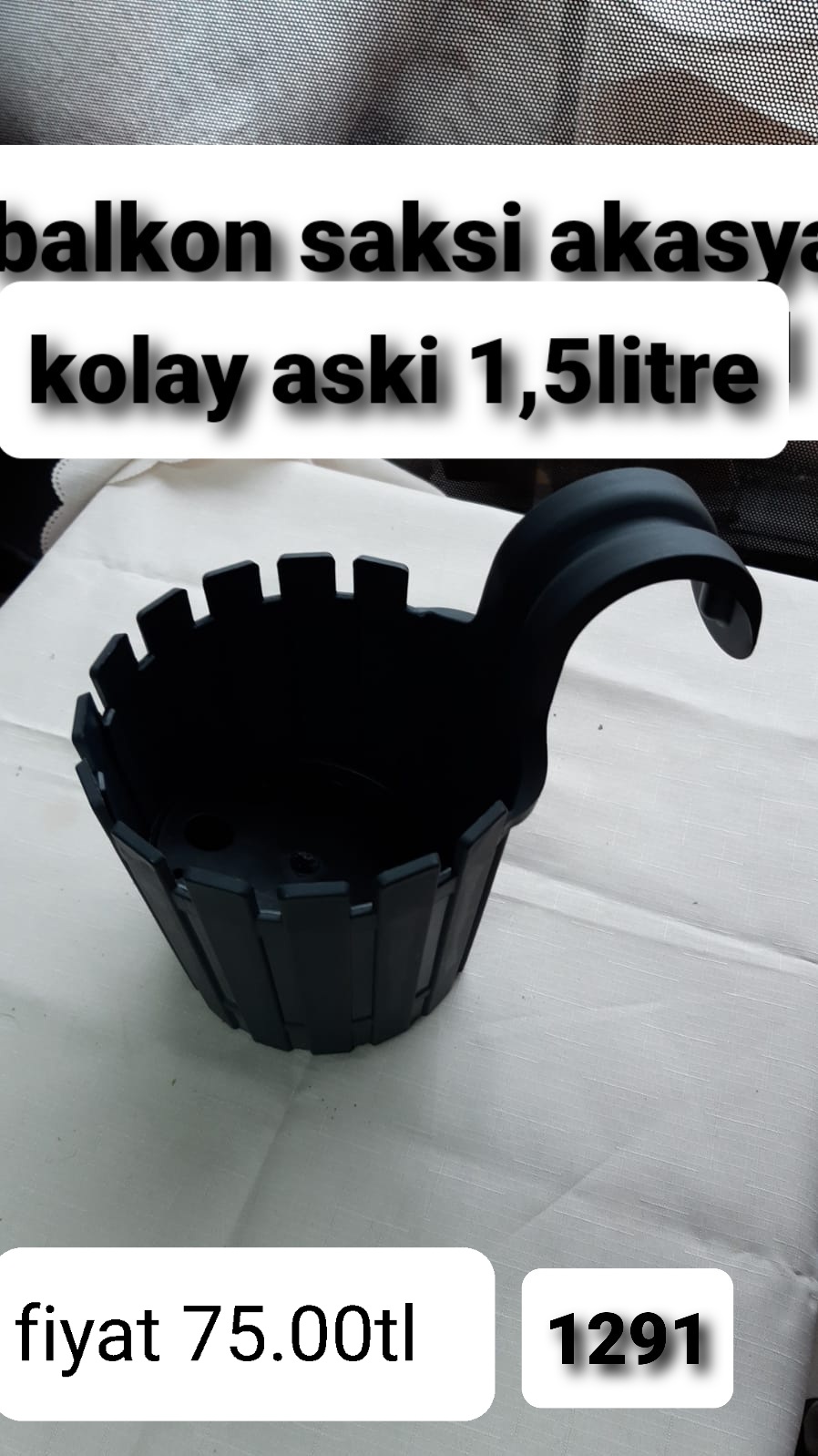 BALKON SAKSI AKASYA KOLAY ASKI 1,5LT 1291