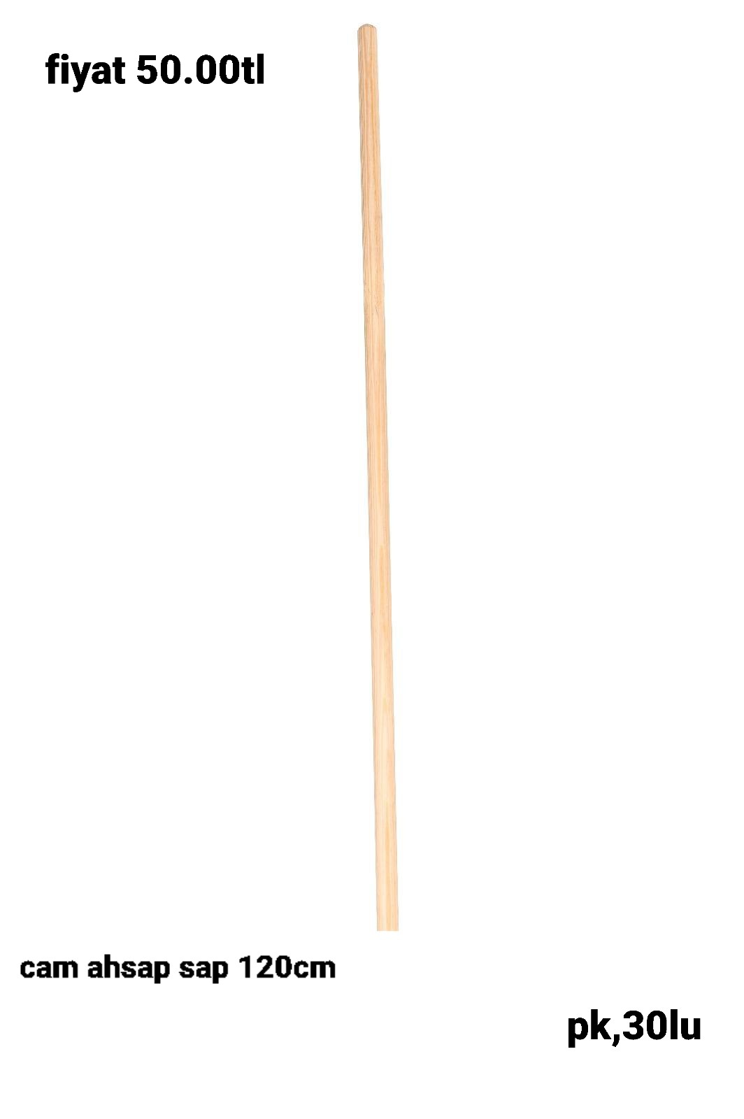 CAM AHŞAP SARI SAP 120CM PK,30LU