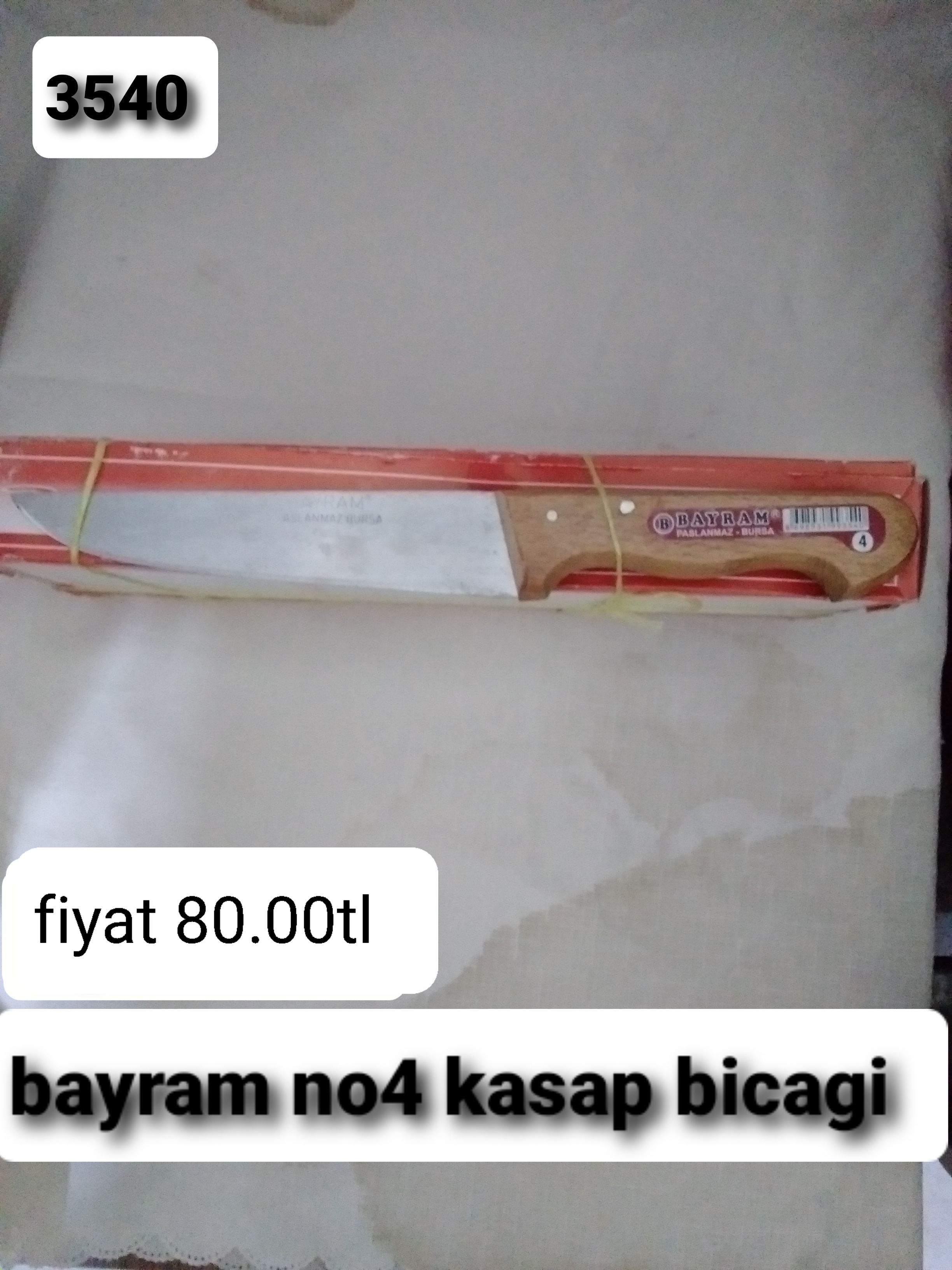BAYRAM NO 4 KASAP BIÇAĞI 3540