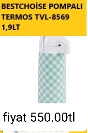 BESTCHOİSE POMPALI TERMOS 1,9LT 