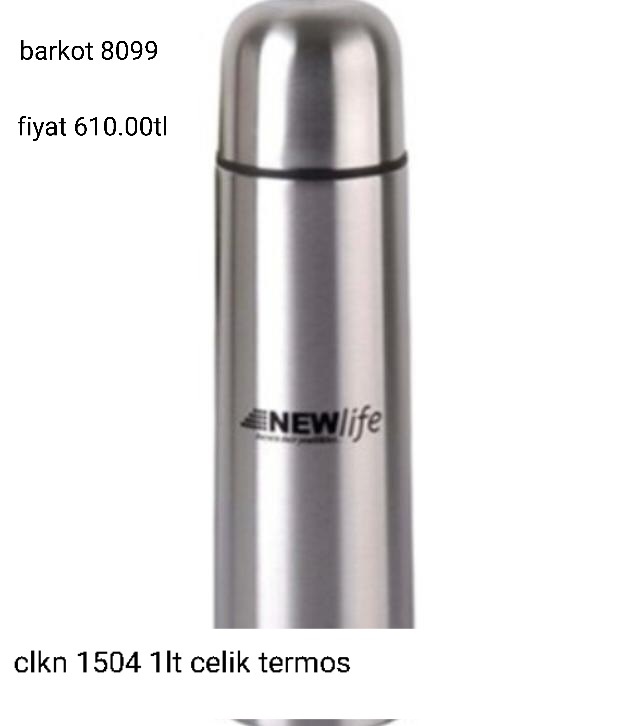 CLKN 1504 1LT ÇELİK TERMOS 8099